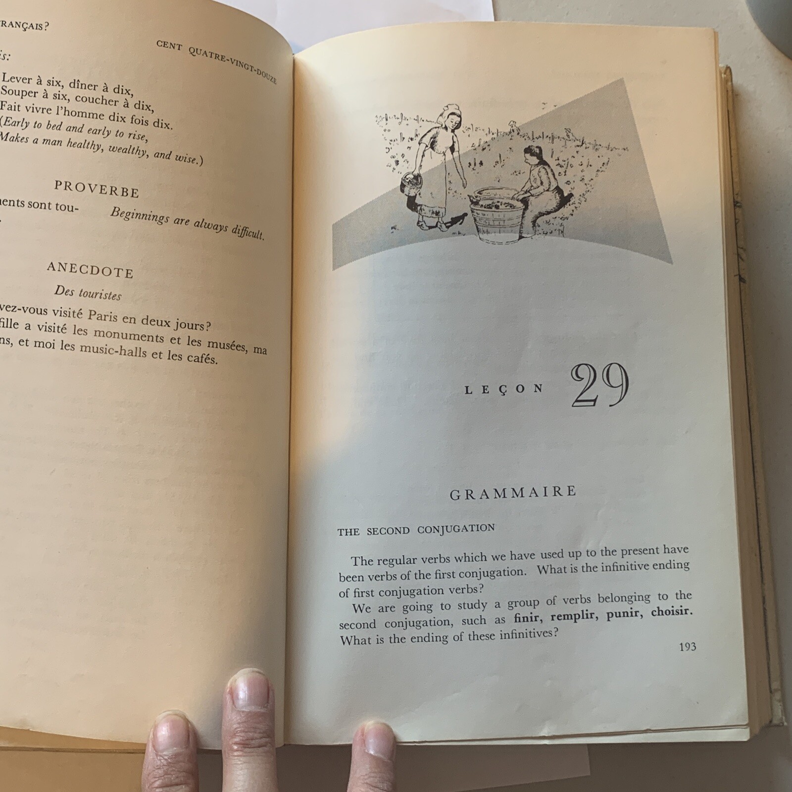 Vintage 1958 Parlez-Vous Francais Learn French Illustrator Theodore Huebener HC