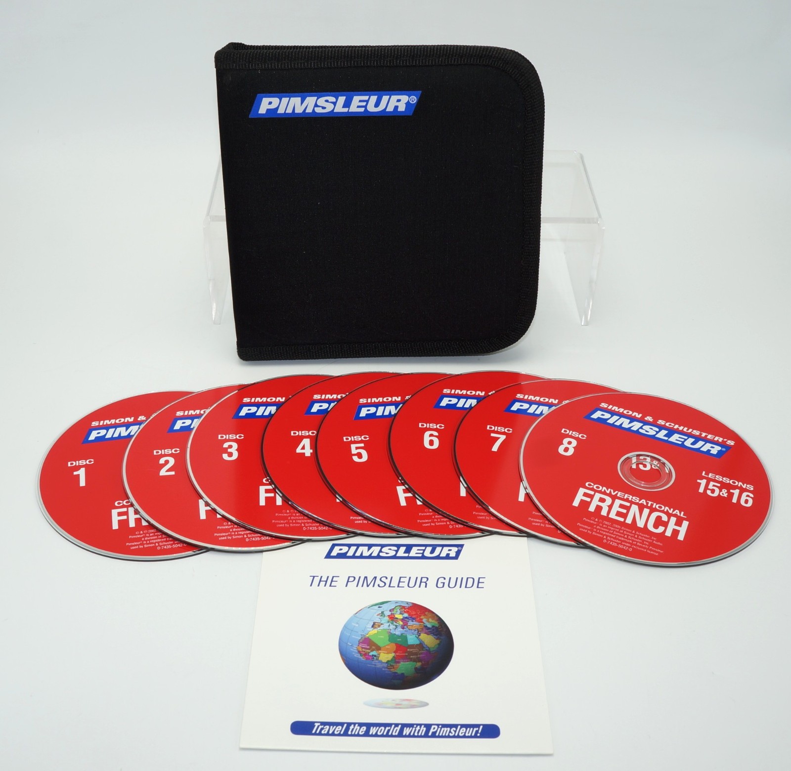 Simon Schuster’s Pimsleur Conversational French 8 CD Language Learning Set 2010