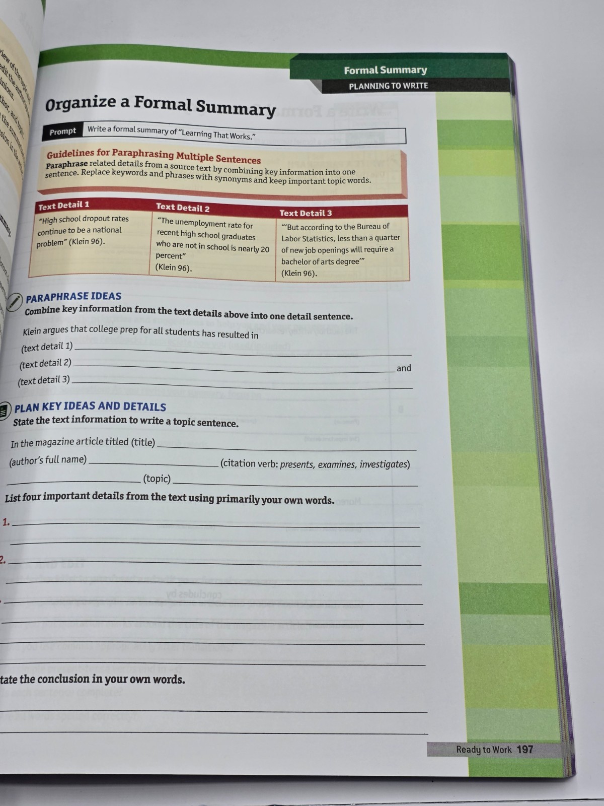HMH English 3D Course C Language & Writing Portfolio Set of 2