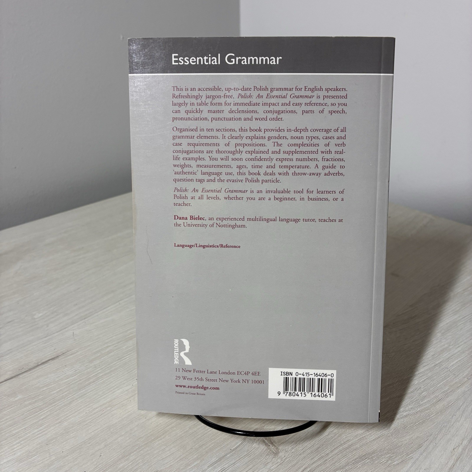 Routledge Polish Essential Grammar Dana Bielec PB Language Study Guide 1998
