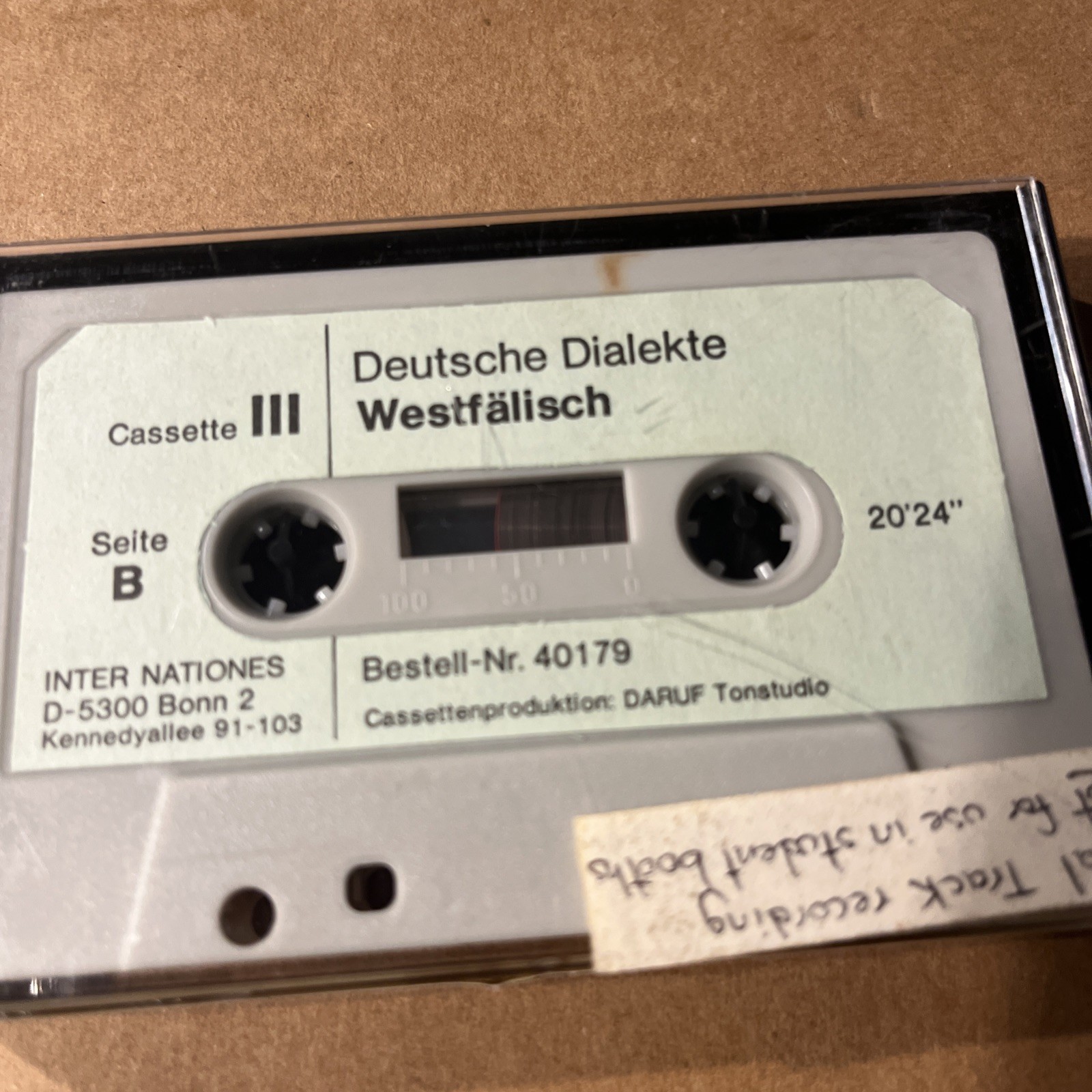 Deustsche Dialekte Cassettes 1 ~ 4 7 & 8 ( 6 in total )