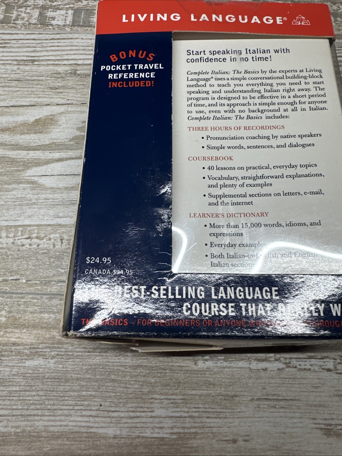 New Complete The Basics Italian The Living Language Learning Set New In Box