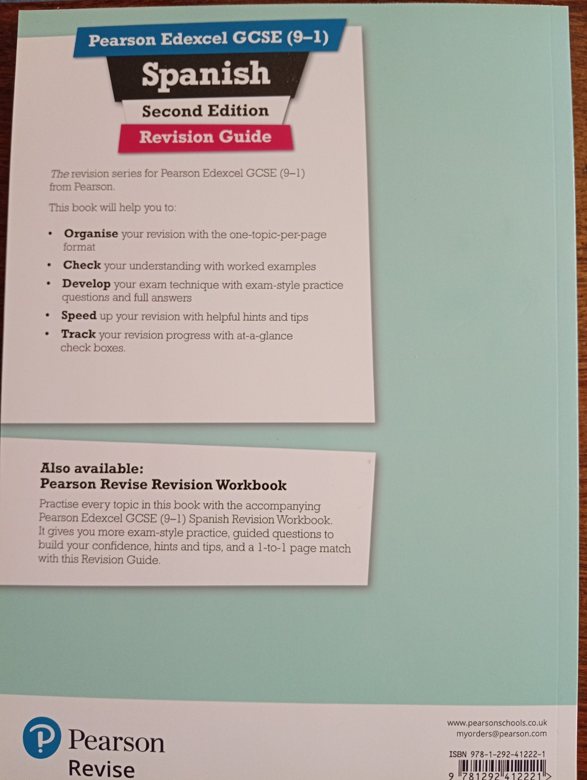 Pearson Edexcel GCSE (9-1) Spanish Revision Guide and Workbook Second Edition