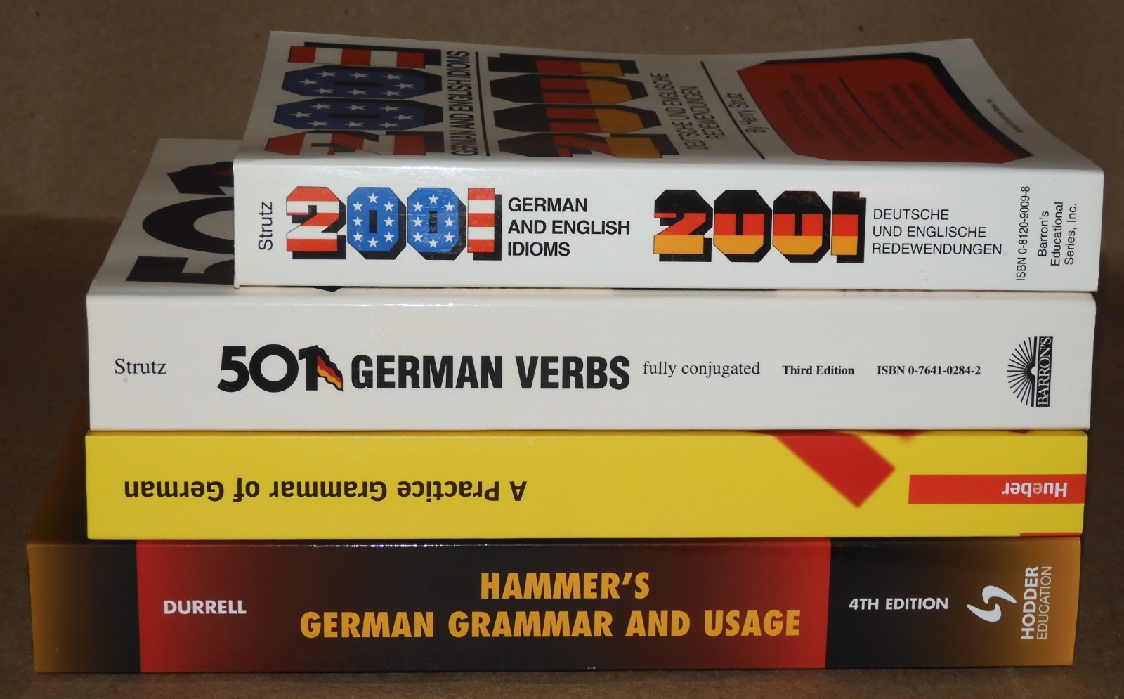 LEARN GERMAN LANGUAGE Books Lot #3 : 4 Grammar, Idioms & Verbs Books LEVEL B1-B2