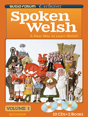 Spoken Welsh 1 (10 CDs/Books) by Audio Forum – *NEW in BOX*