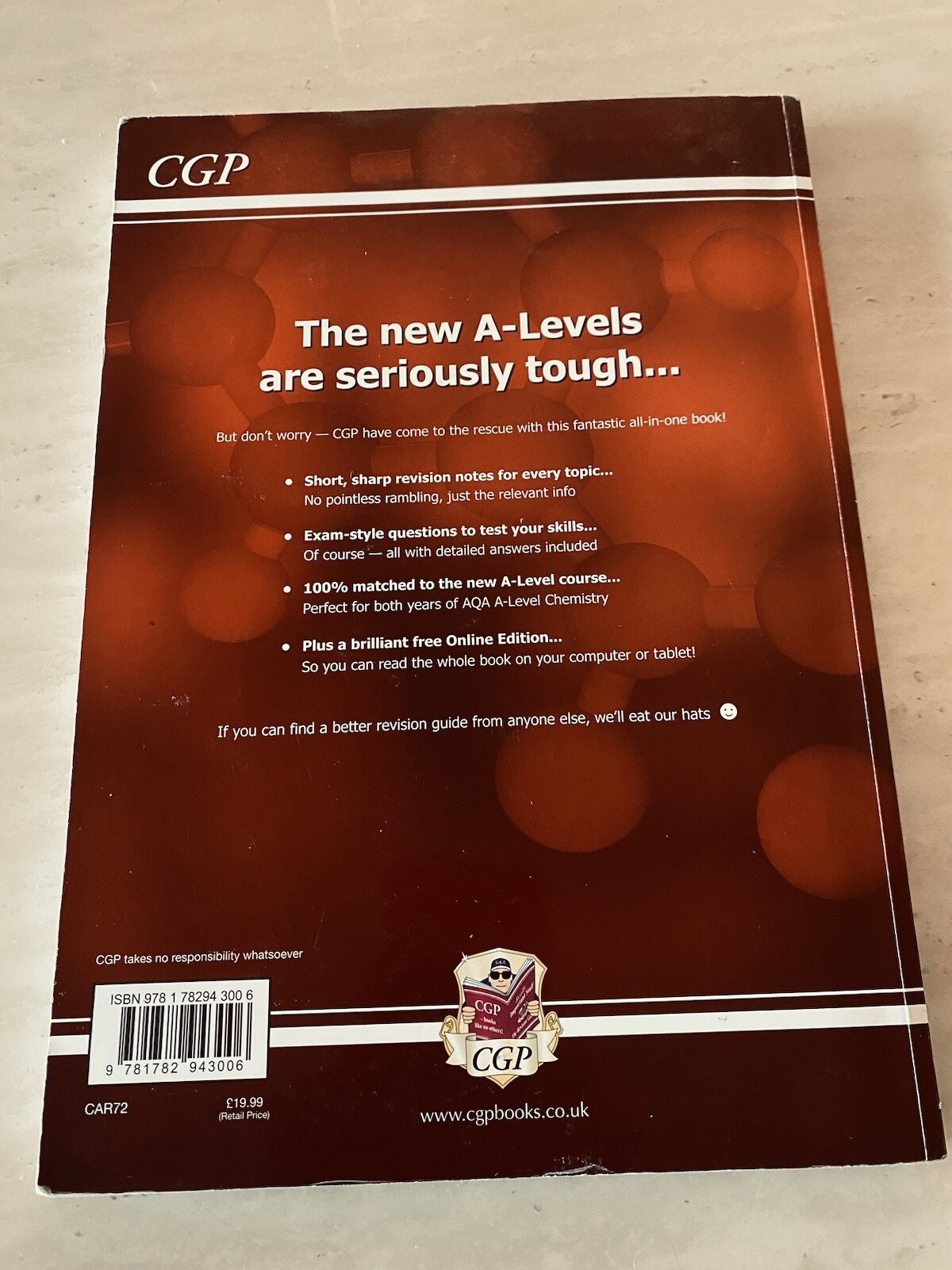 A-Level Chemistry: AQA Complete Revision & Practice book by CGP