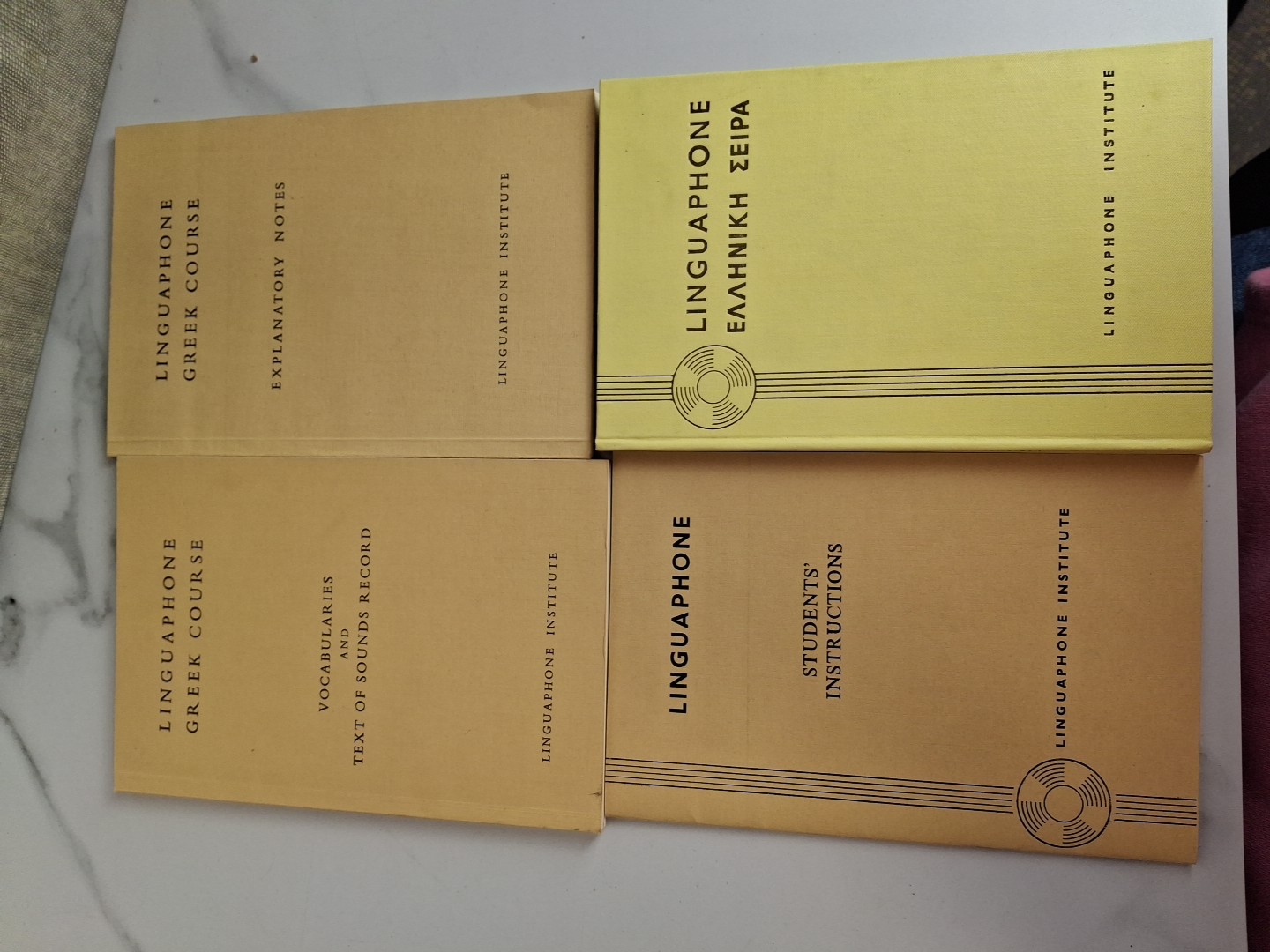 Linguaphone Institute Greek Language Course 16 Records 78 RPM Booklet G205