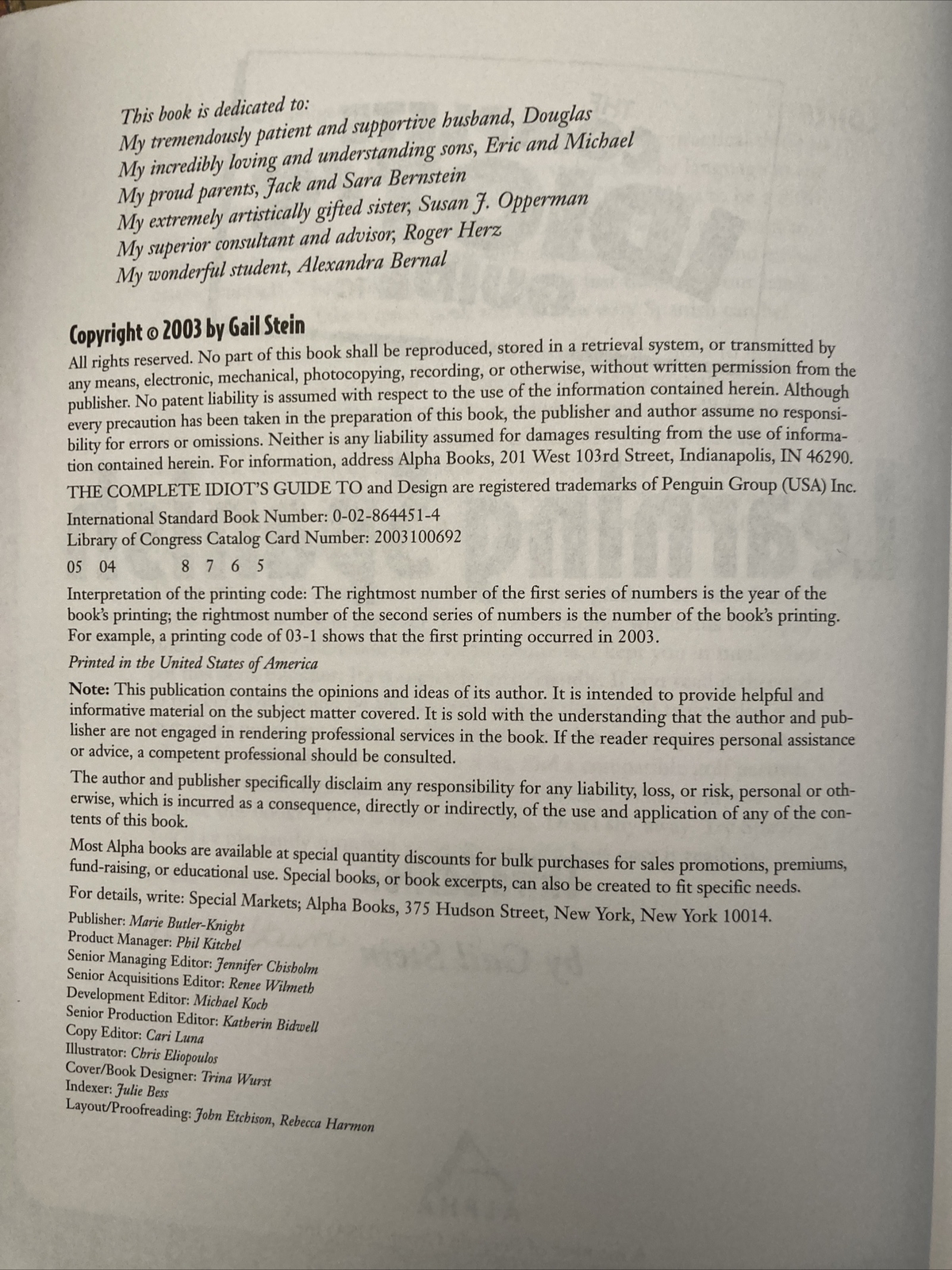 The Complete Idiot’s Guide Ser.: Learning Spanish by Gail Stein (2003, Trade.