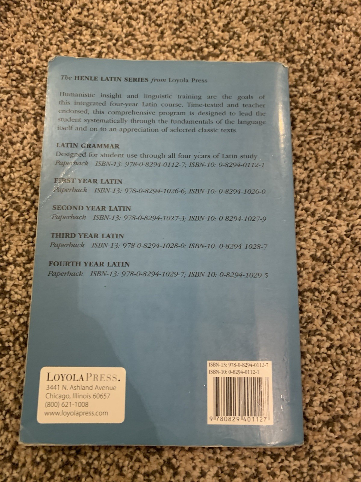 Henle Latin Ser.: Latin Grammar by Robert J. Henle (1958, Trade Paperback)