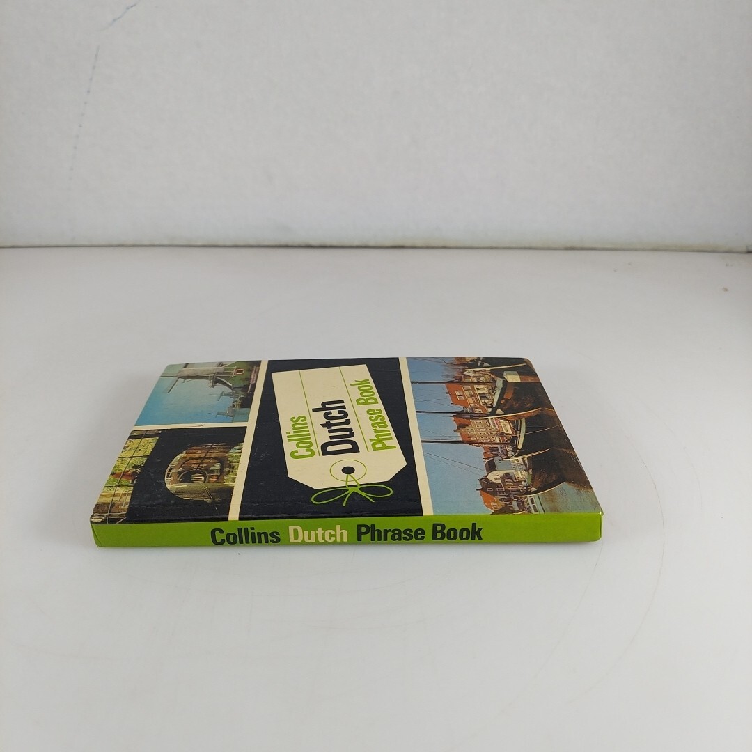 Vintage 1973 Collins Dutch Phrase Book Hardcover