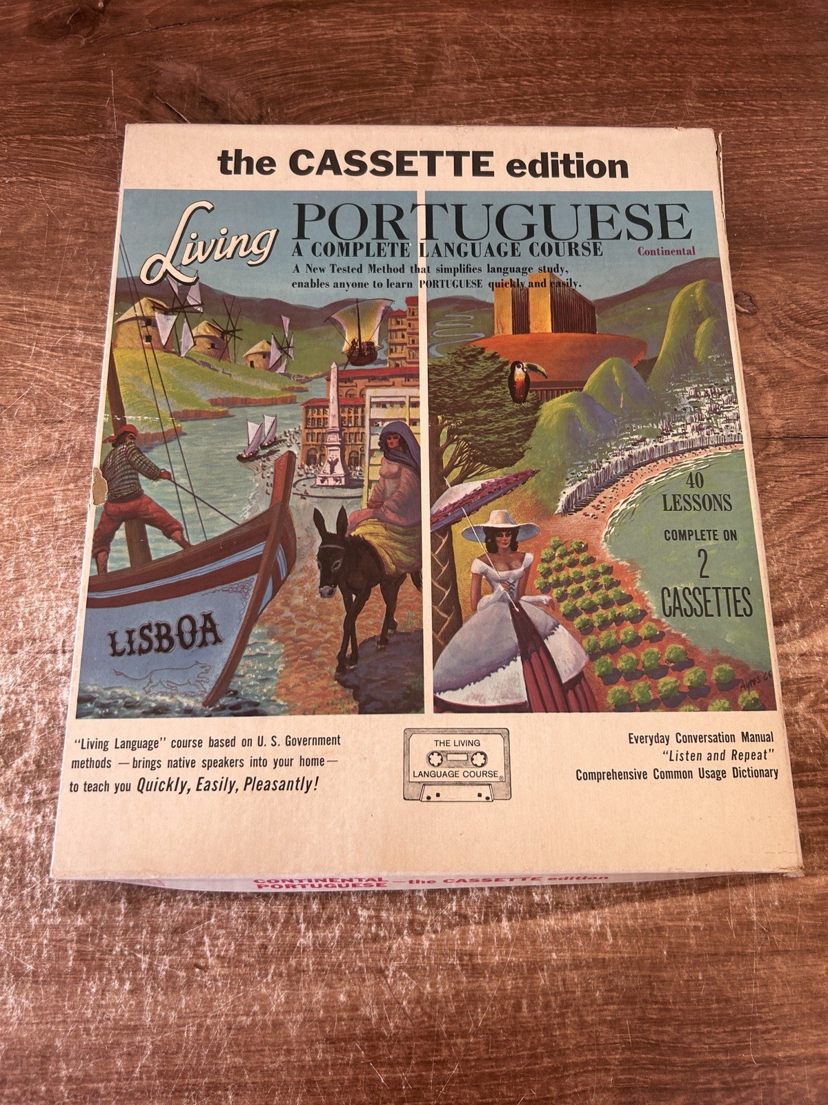1965 Complete Language Course • LIVING CONTINENTAL PORTUGUESE Cassette Edition