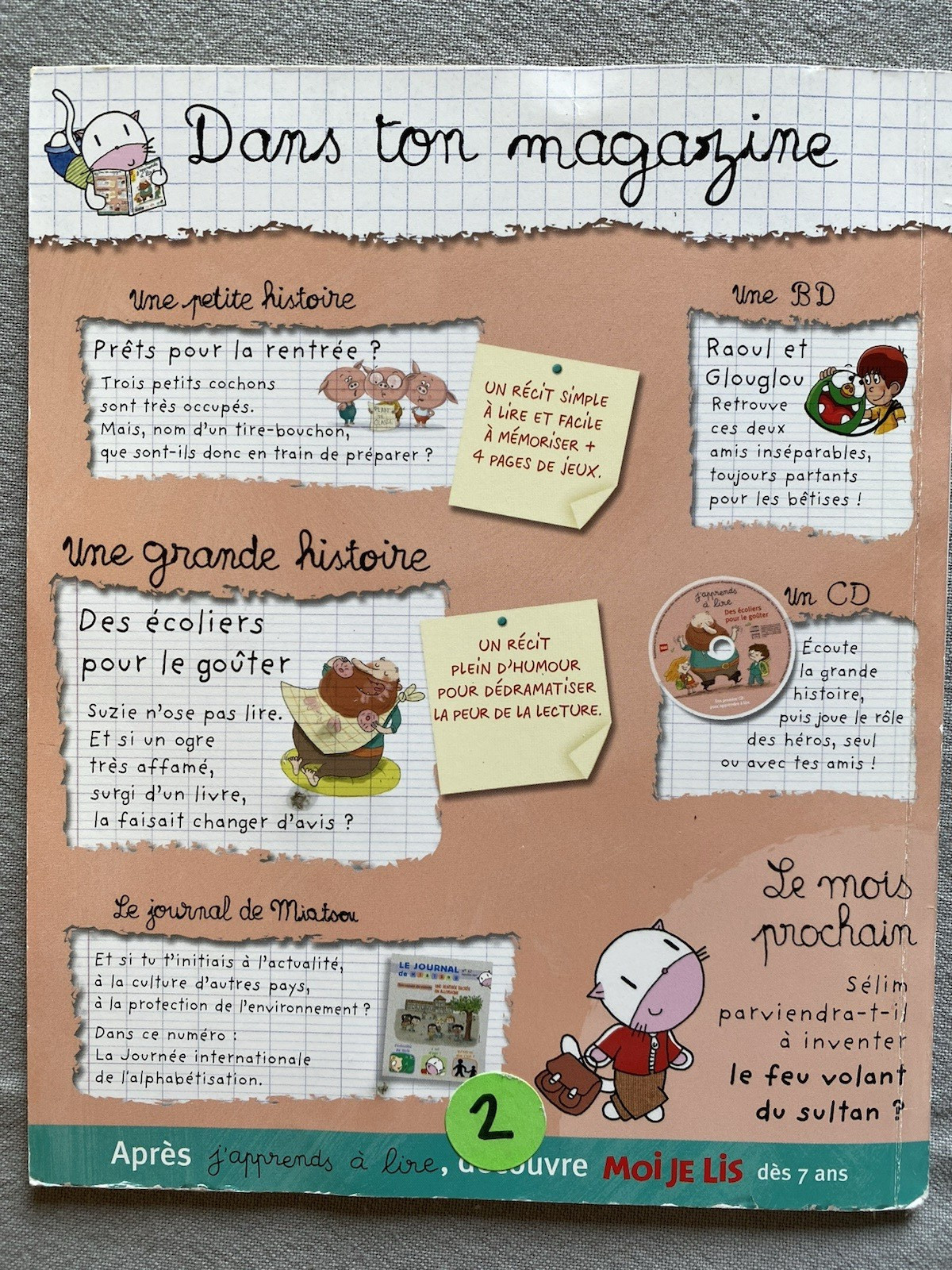 Children’s French book-J’apprends à lire learning-to-read magazine