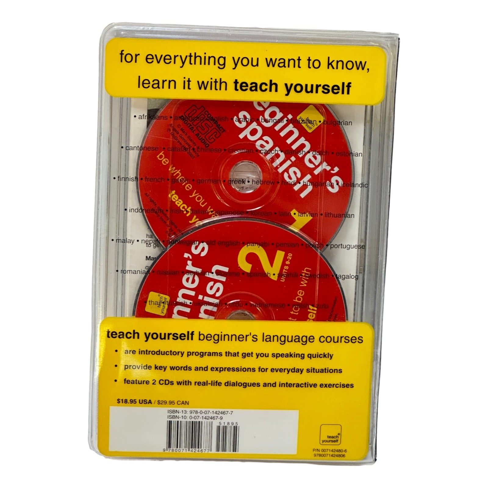 Spanish Teach Yourself Beginners Book PB and 2 CD