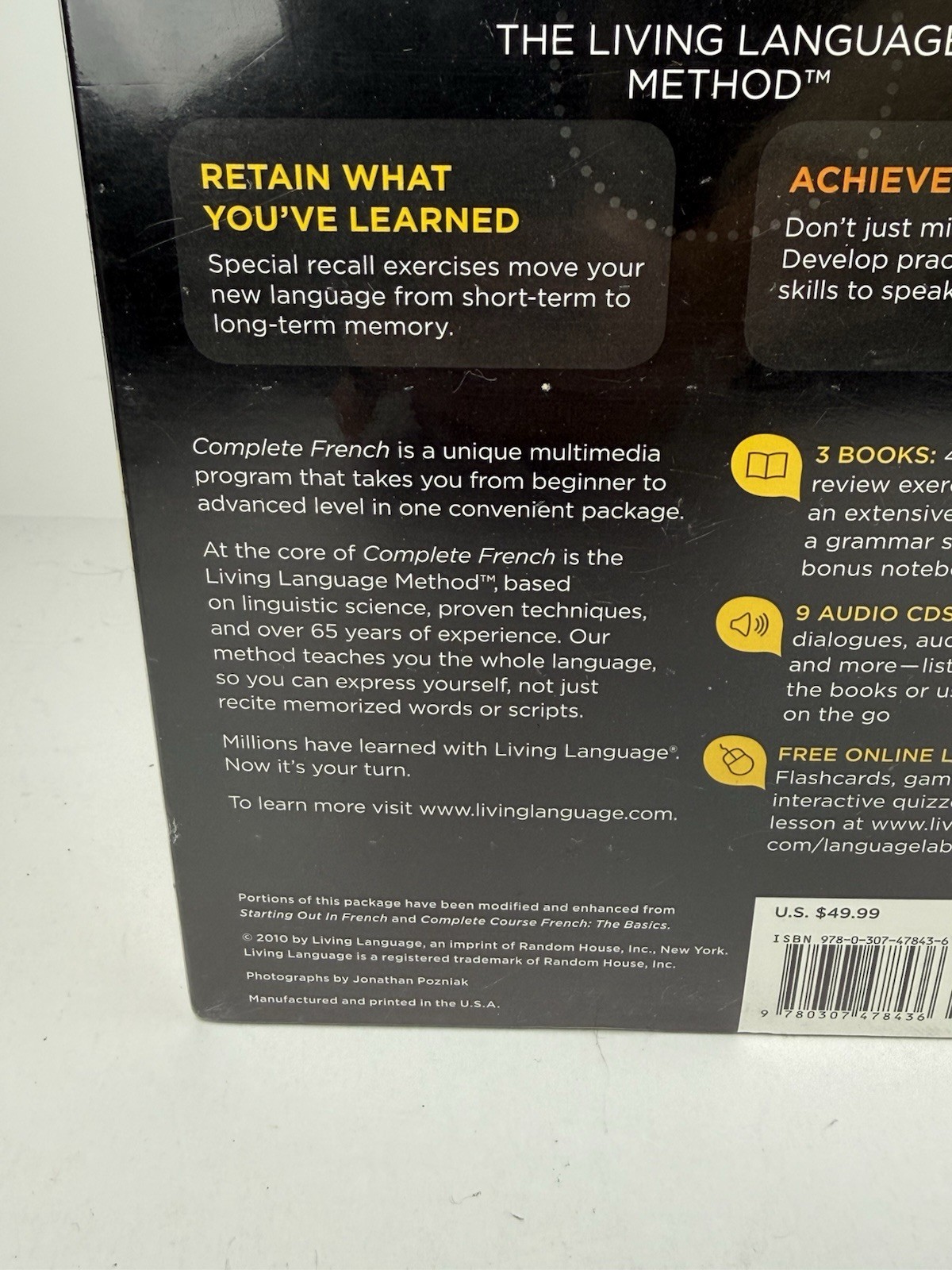 Living Language French Beginner- Advanced Discs + Books complete sealed