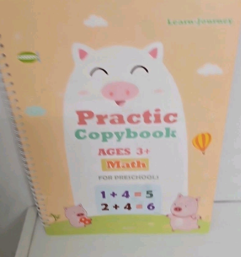 Learn-Journey 4 Practice Copybook Reusable Writing Practice Books Bag Pens Kit