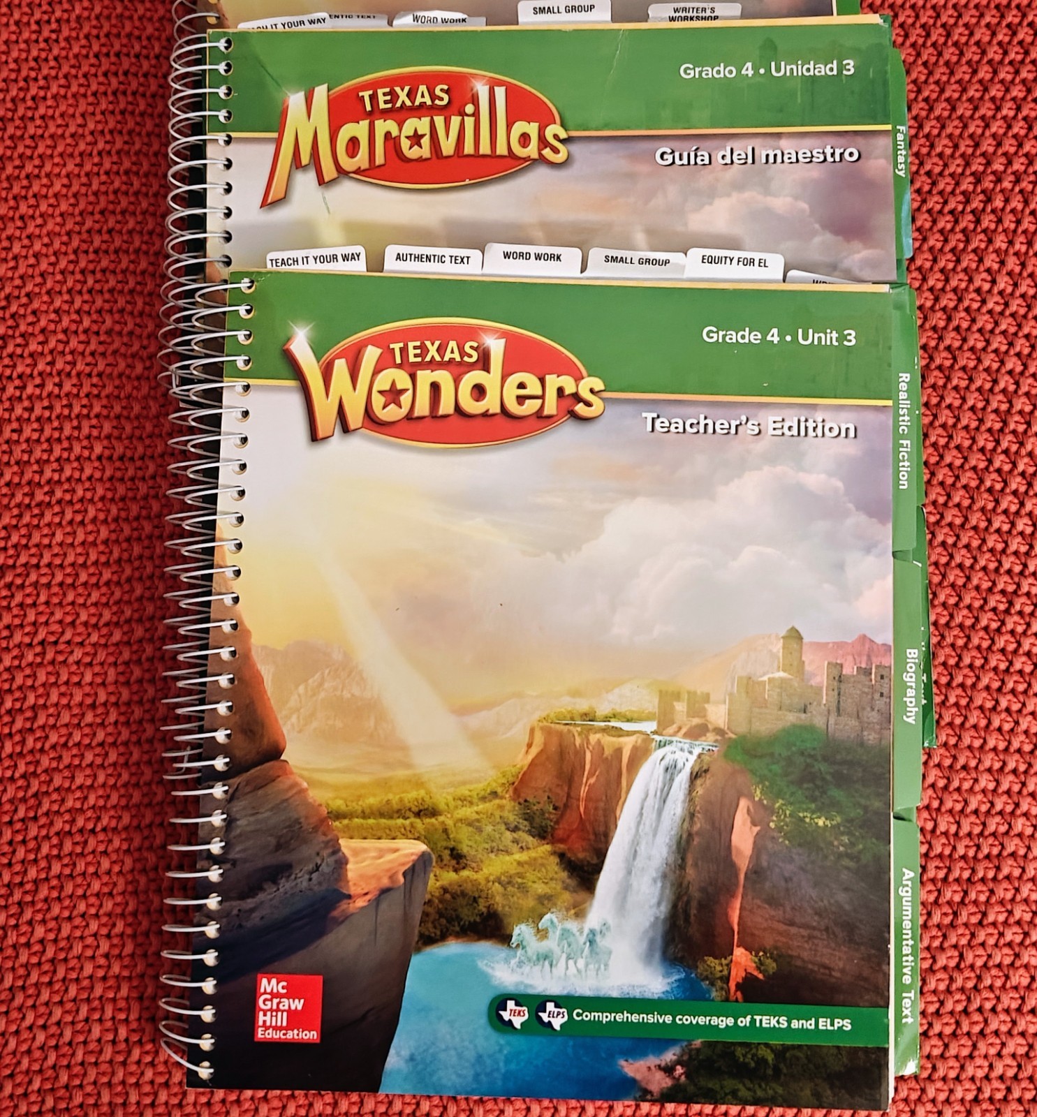 McGraw Hill Texas Wonders Maravillas Grade 4 Unit 3 Bilingual Teacher Edition