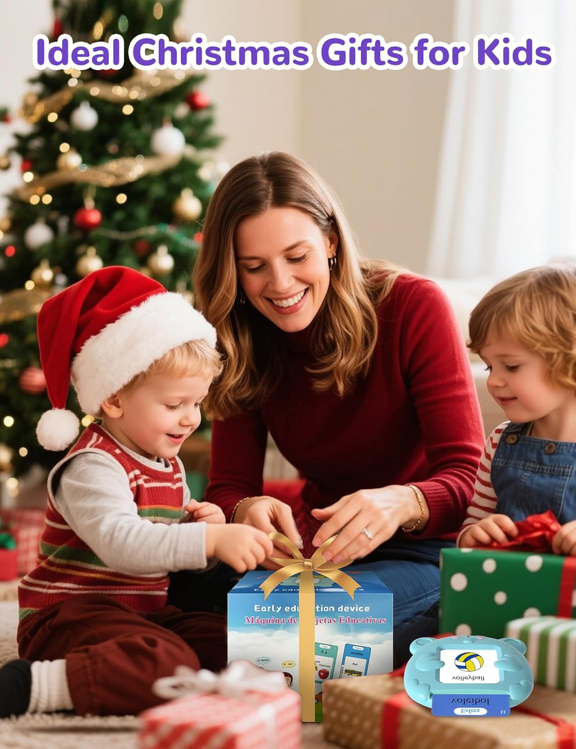 Spanish & English Talking Flash Cards for Toddlers, 510 Sight Words Bilingual Le