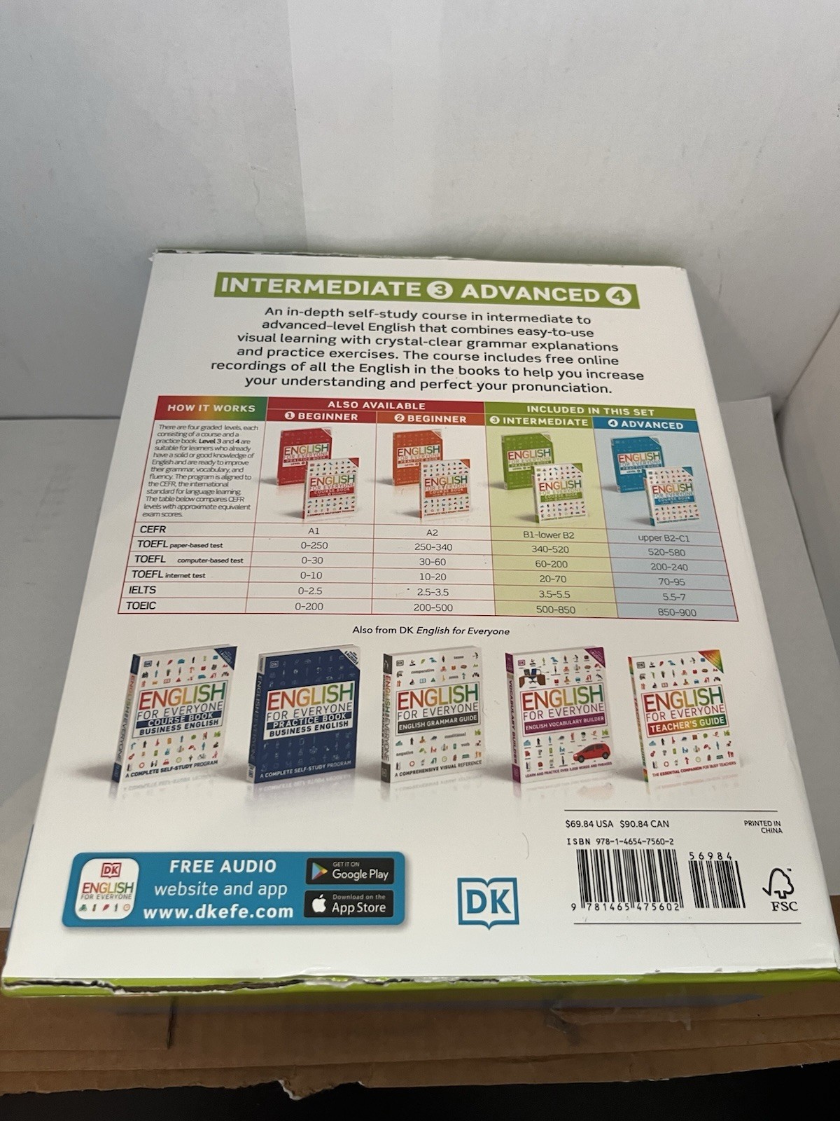 English for Everyone Intermediate and Advanced Box Set (DK English for Everyone)