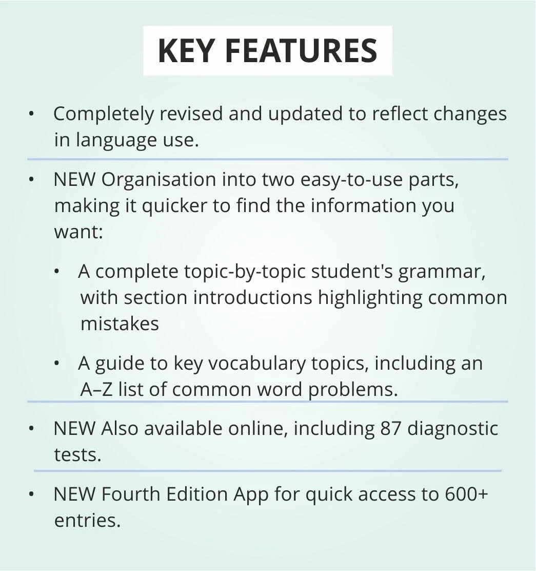 Practical English Usage Michael Swan guide to problems in English 4ED – PB