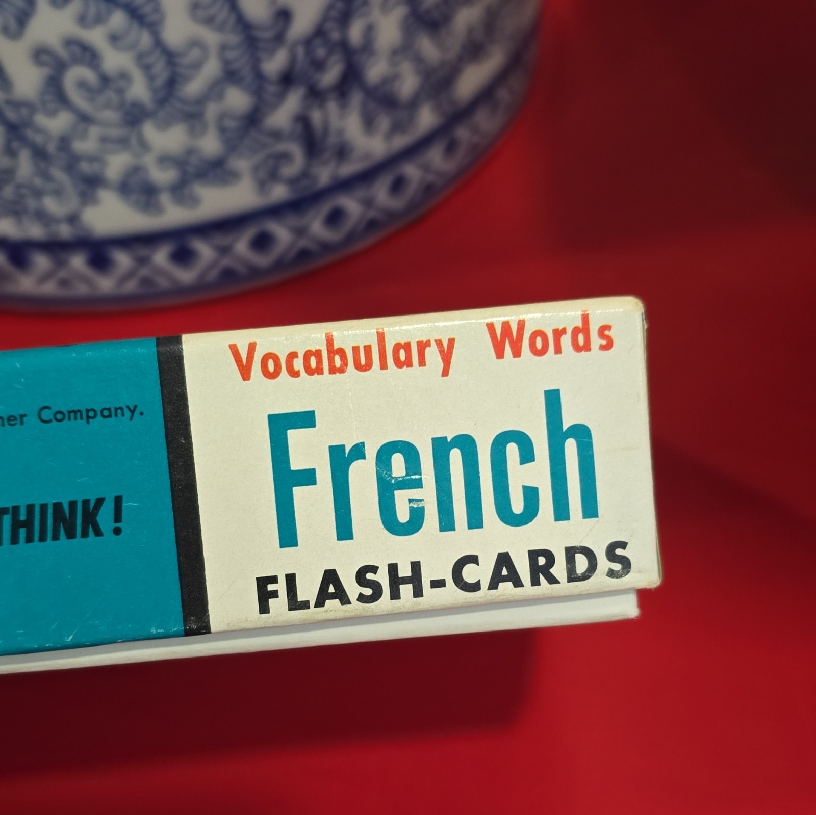 McGraw-Hill French Vocabulary Words Flash Cards Beginner 1959