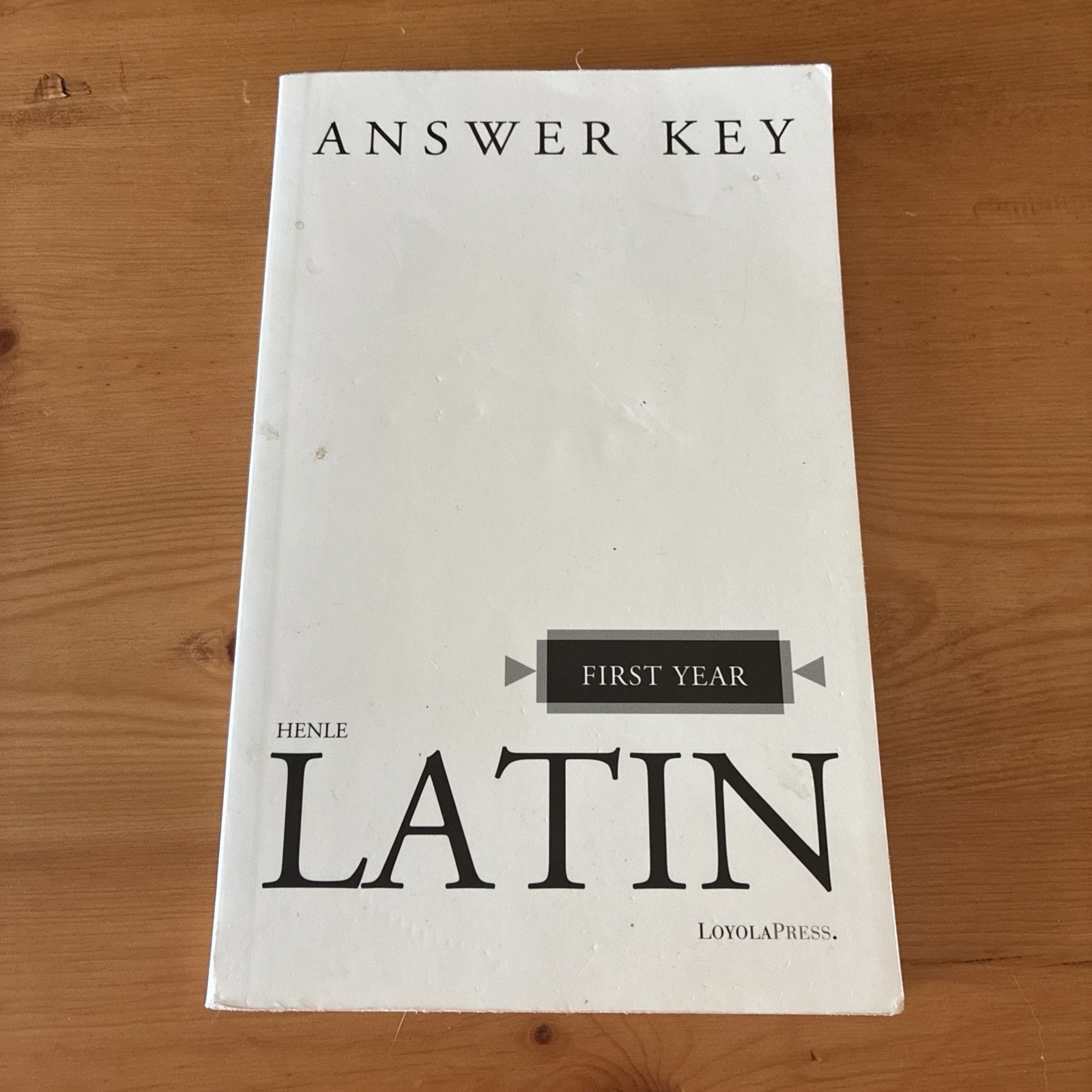 Henle Latin First Year Answer Key by Robert J. Henle (1958, Trade Paperback)