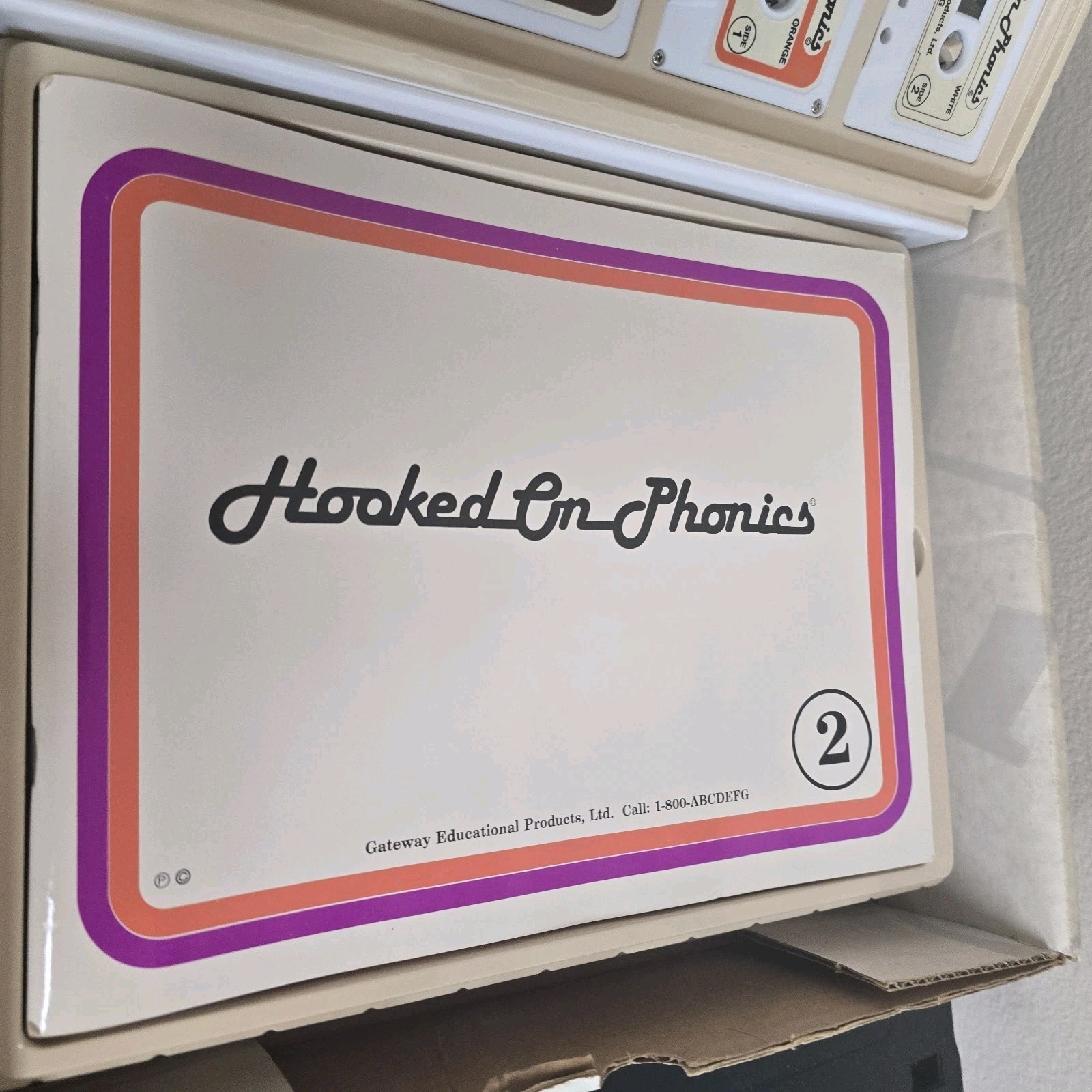 Vintage 1991 Hooked On Phonics Homeschool Booklet Wookbooks 2-5 (Missing Book 1)