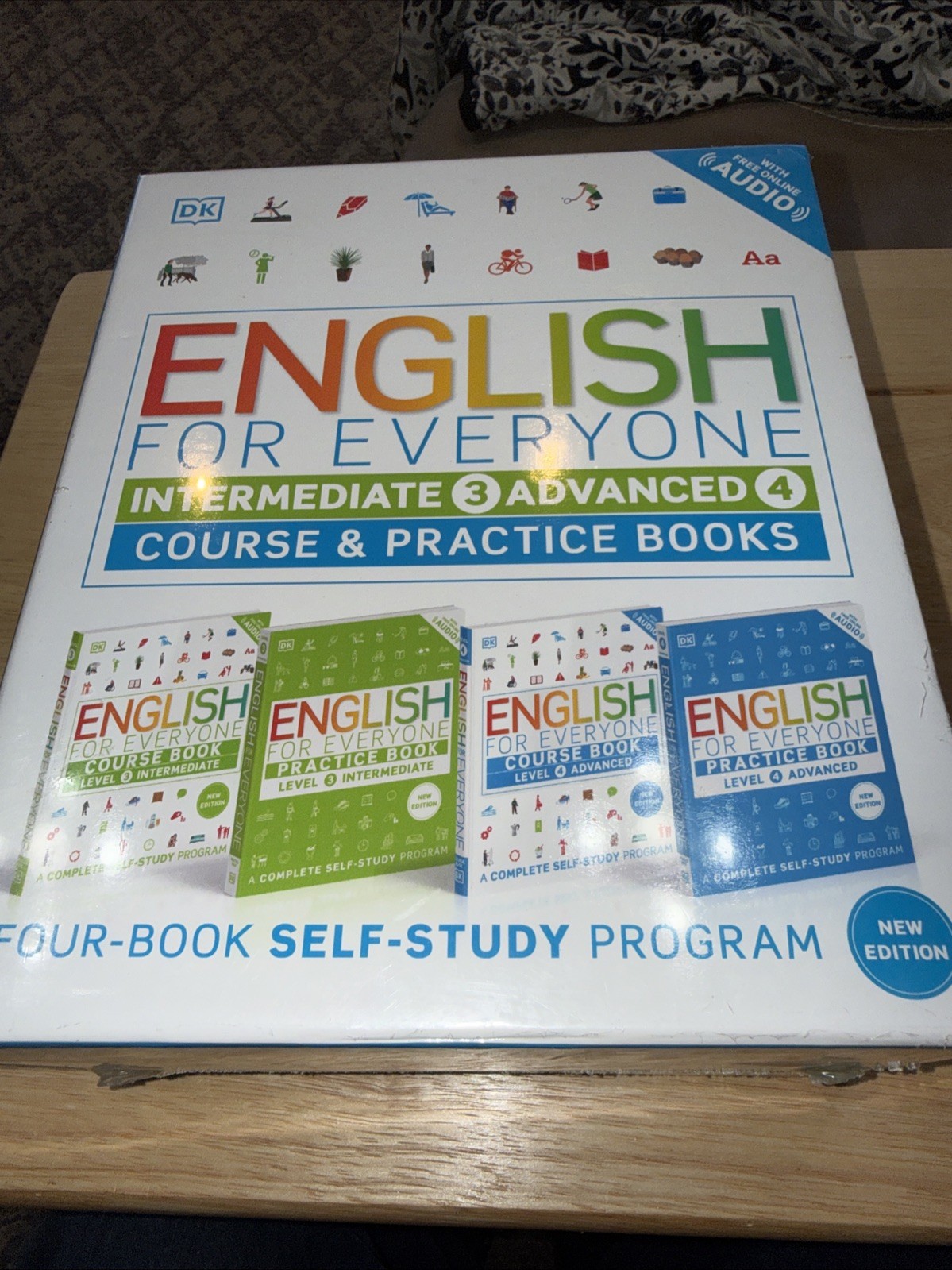 English for Everyone Intermediate and Advanced Box Set by DK Paperback Book