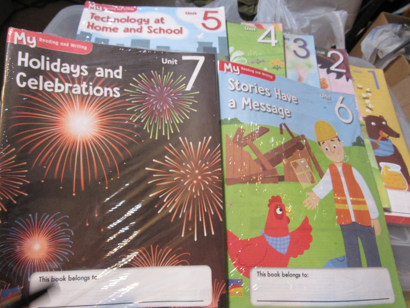 Benchmark My Reading & Writing Units 1-10 Set 5 Student Books New Sealed