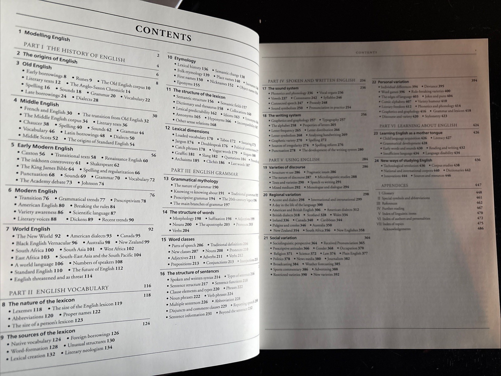 The Cambridge Encyclopedia of the English Language By David Cry Hardcover HCDJ