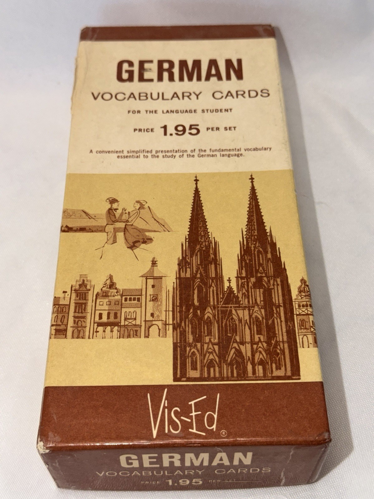 1950’s Vis-Ed German Vocabulary Cards For The Language Student New Un-Sealed