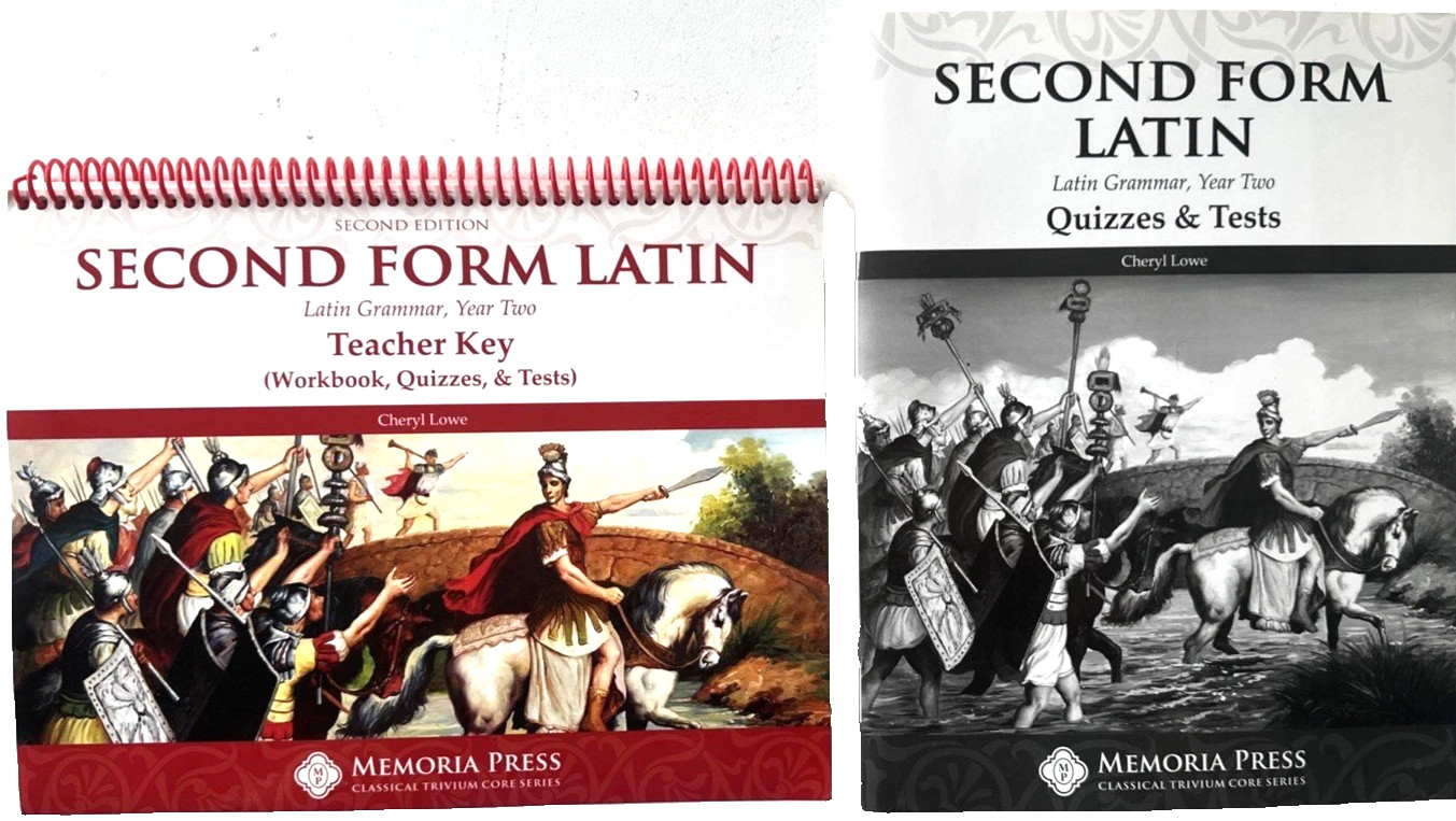 SECOND FORM LATIN 2nd E.Latin Grammar,Year Two-Teacher Key(Workbook,Quiz.,&Test