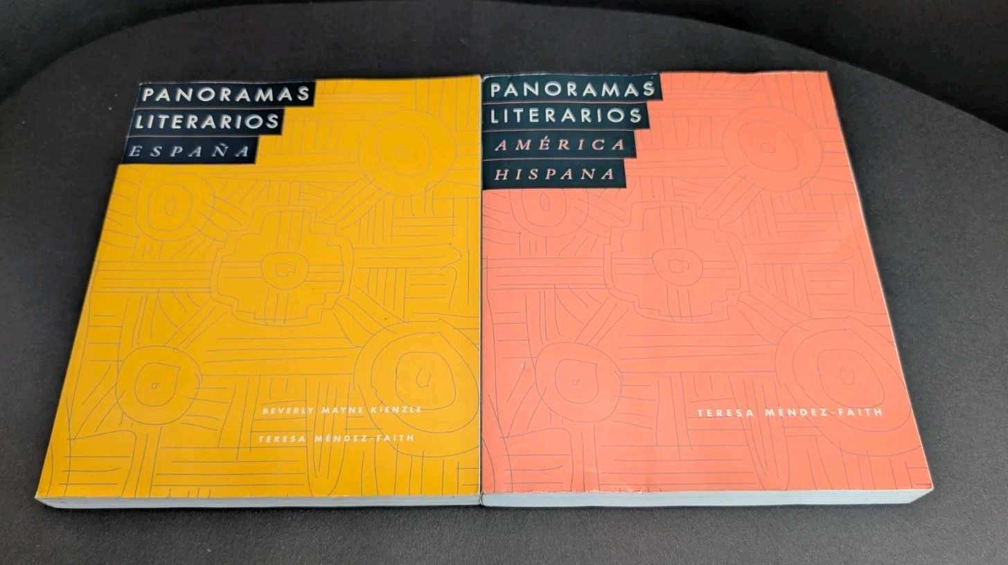Lot of 2 Panoramas Literarios España + América Hispana Spanish Literature