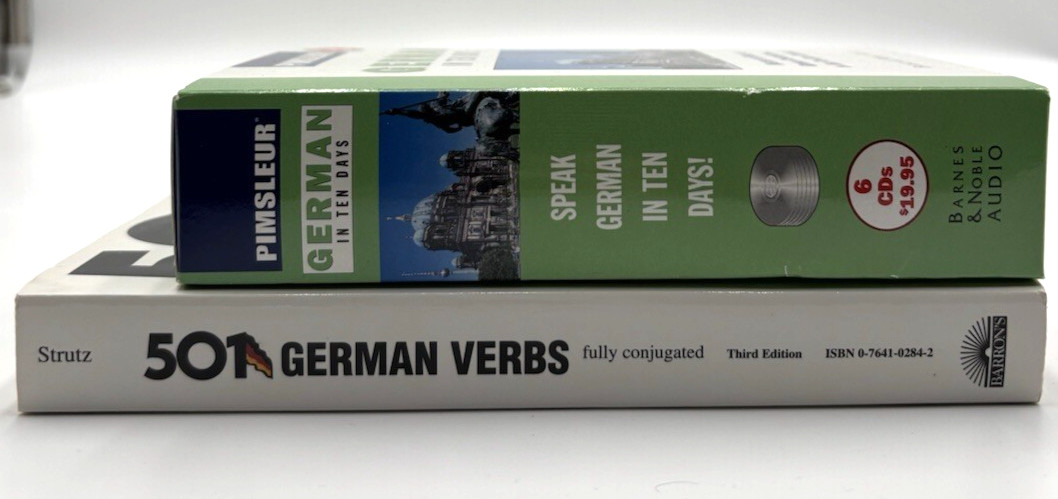 Pimsleur German 10 Days Barnes Noble Audio CD 501 German Verbs PB 3rd Edition