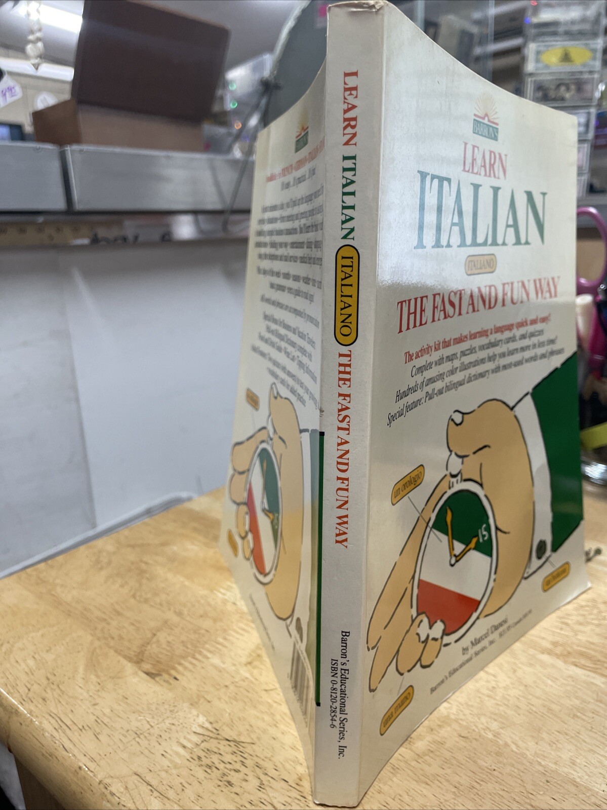 LEARN ITALIAN THE FAST AND FUN WAY w/PULL-OUT BILINGUAL By Marcel Danesi 1985