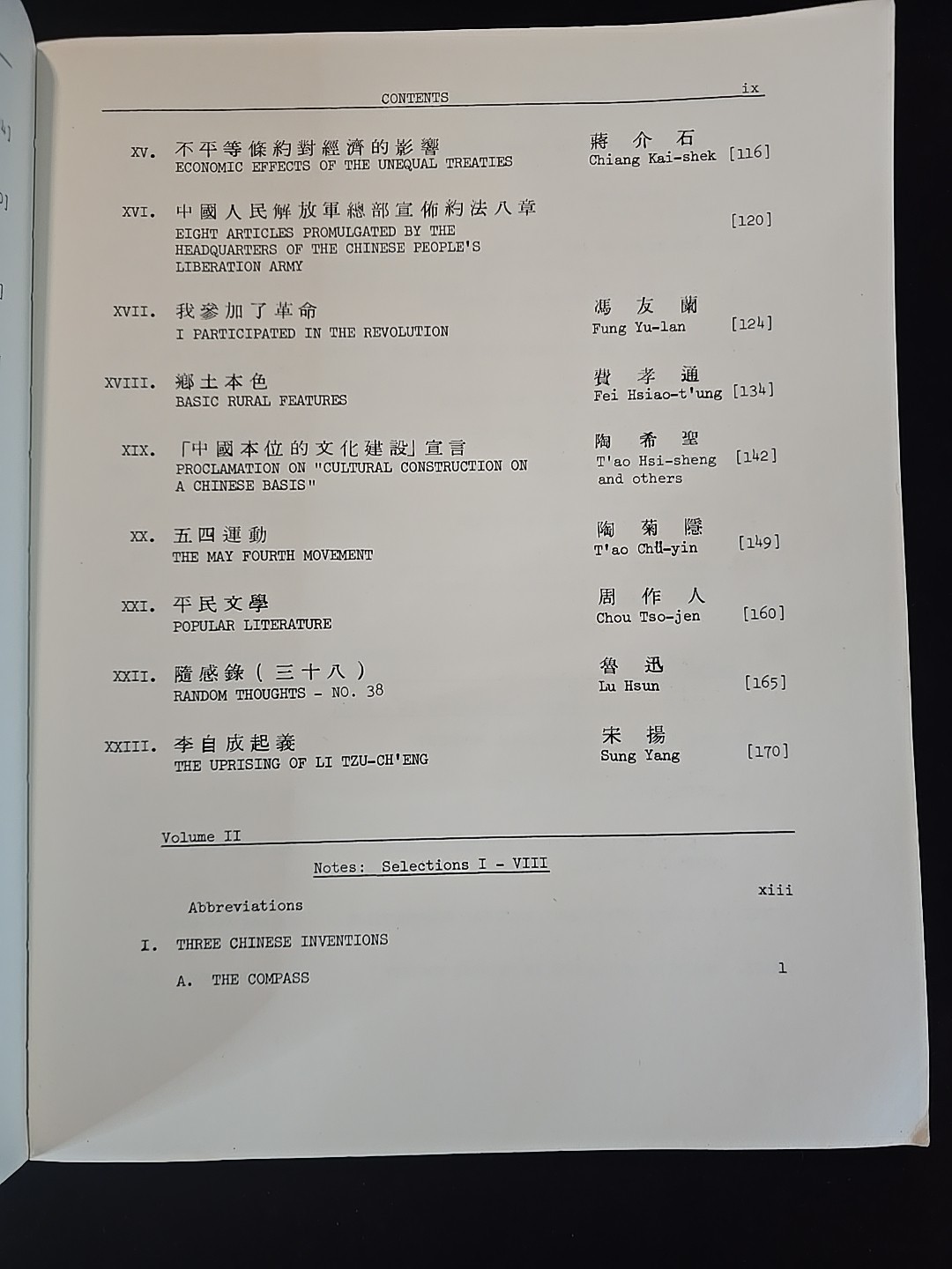 Intermediate Reader In Modern Chinese Volume 1, By Harriet C Mills W/ P.S. Ni 67