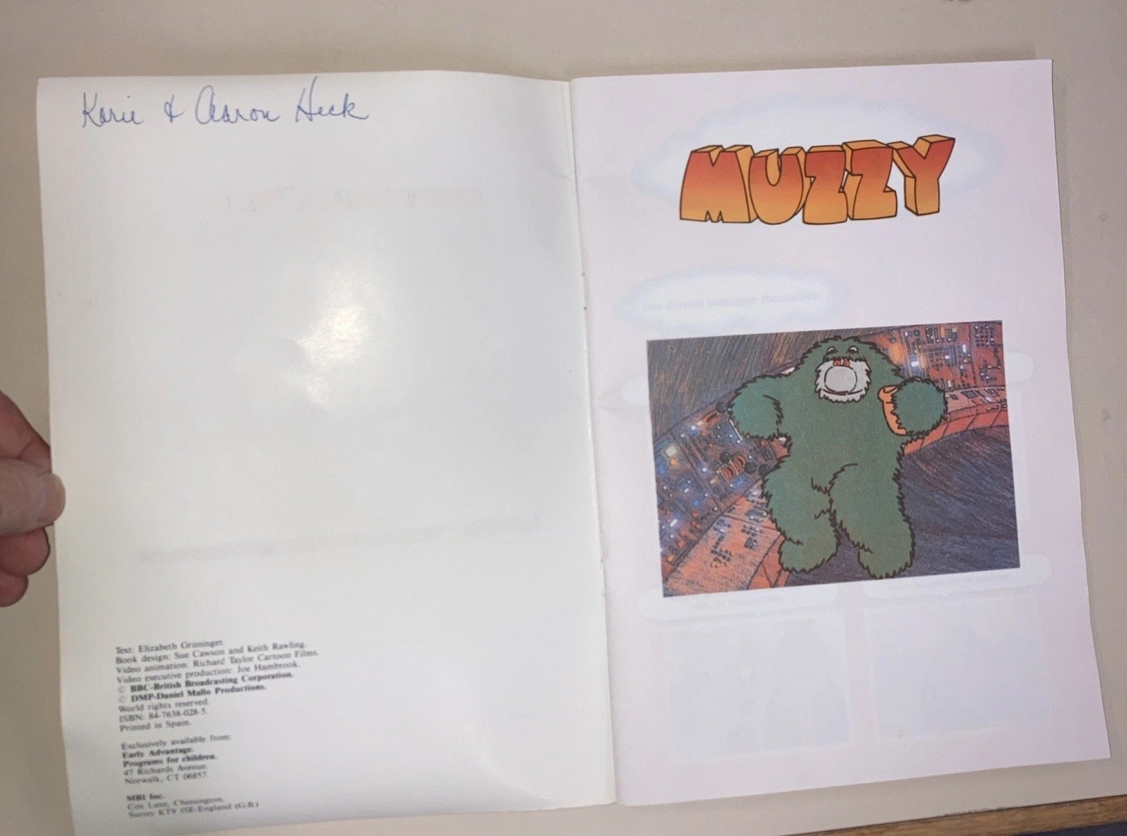 Muzzy BBC Language Course for Children French 1 &2 VHS & Cassette 1989 Good