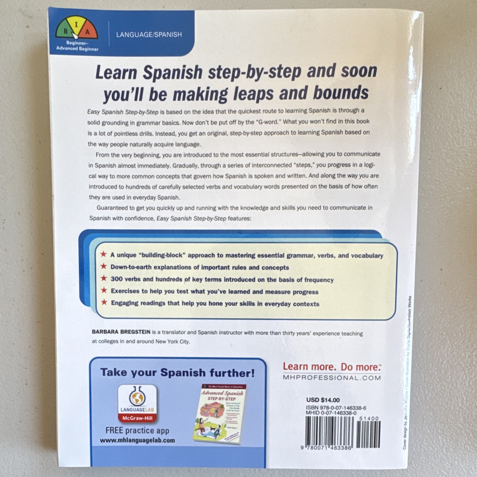 McGraw-Hill Easy Spanish Step-By-Step Paperback Revised Edition Bregstein 2000