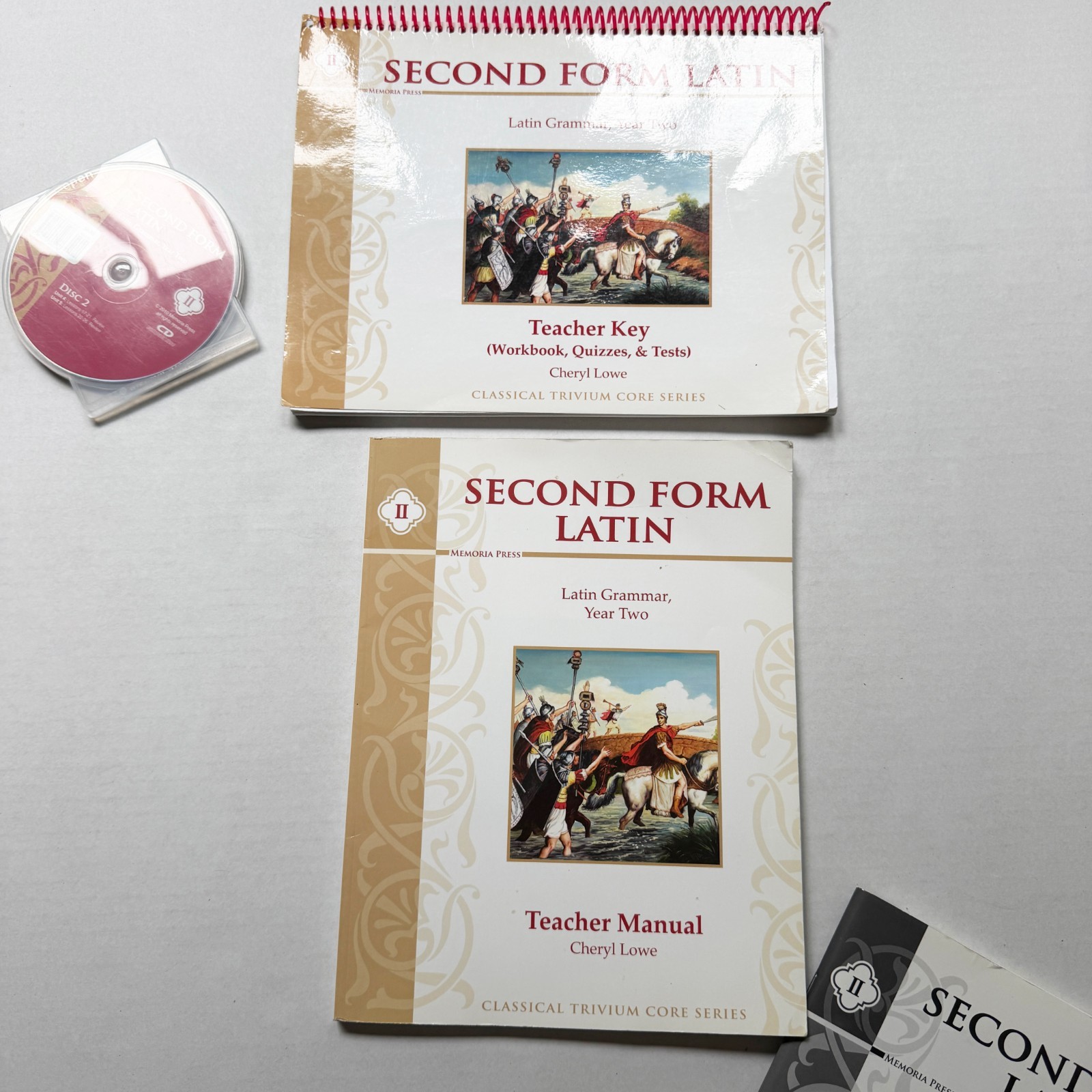 Second Form Latin Set Memoria Press DVDs CD Teachers Manual Key Quizzes Tests