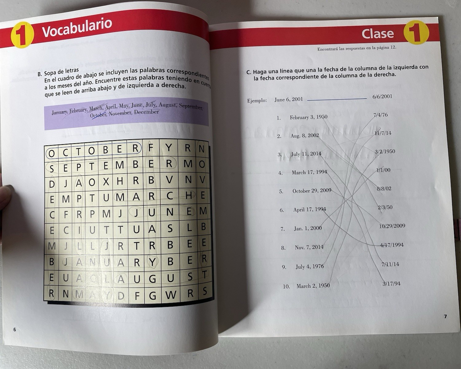 Lot of 11 Ingles Sin Barreras El Video-Maestro Course Exercise Workbooks