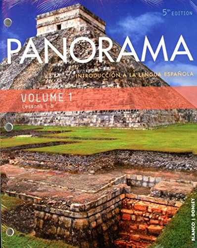 Panorama 5th Ed Volume 1 (Chp 1-8) – Loose Leaf, by Blanco Donley – Very Good