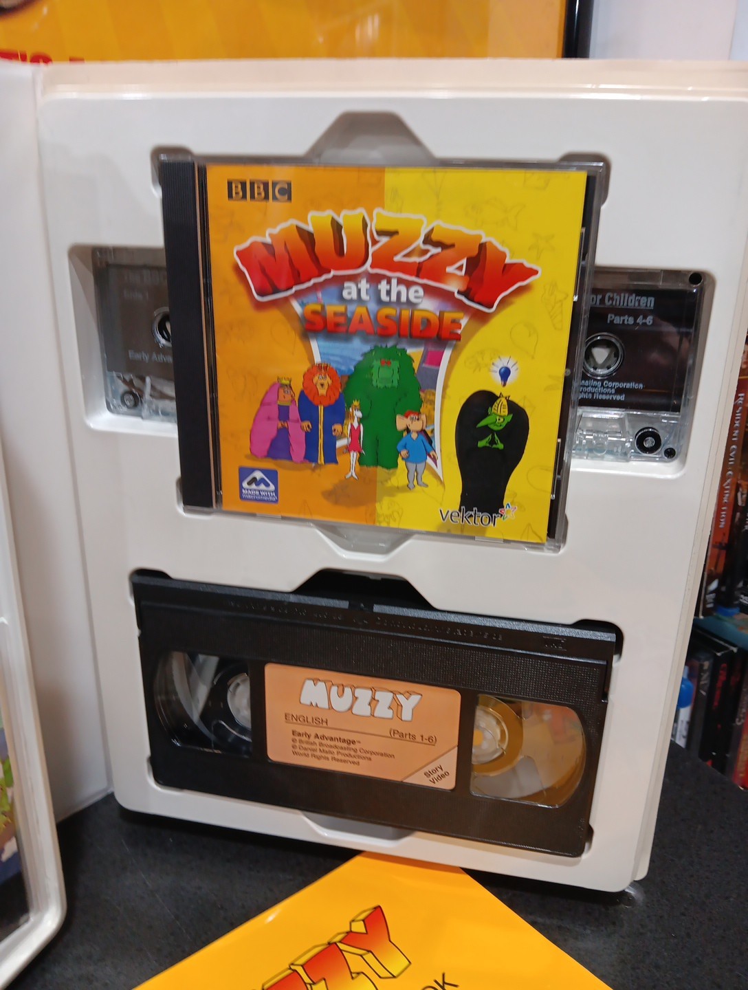 MUZZY BBC Language Course for Children VHS Set Learn Spanish COMPLETE SET