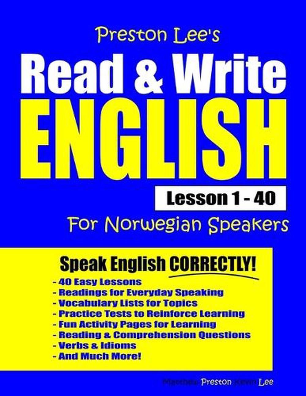 Preston Lee’s Read & Write English Lesson 1 – 40 For Norwegian Speakers by Matth