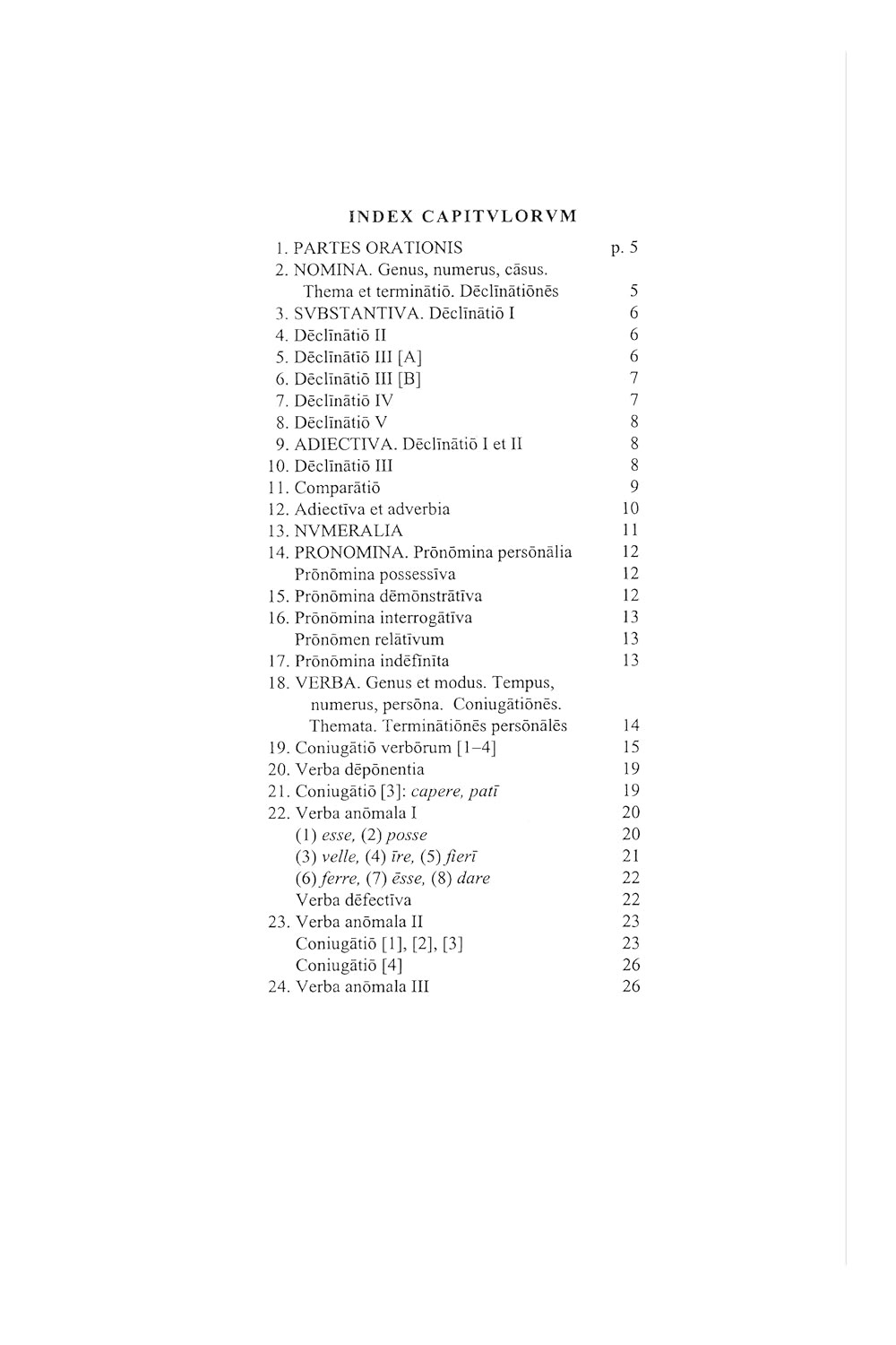 Lingua Latina per Se Illustrata. Pars I: Familia Romana, Grammatica Latina