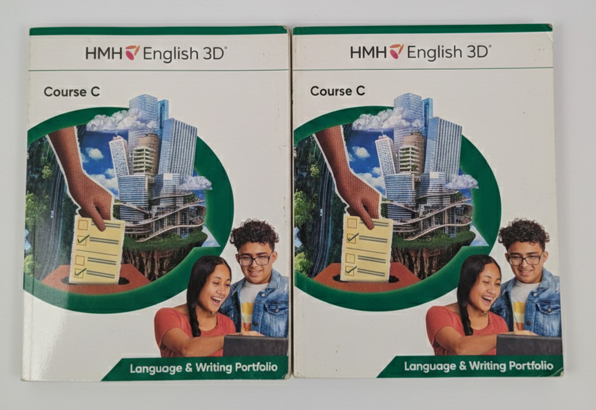 HMH English 3D Course C Language & Writing Portfolio Set of 2