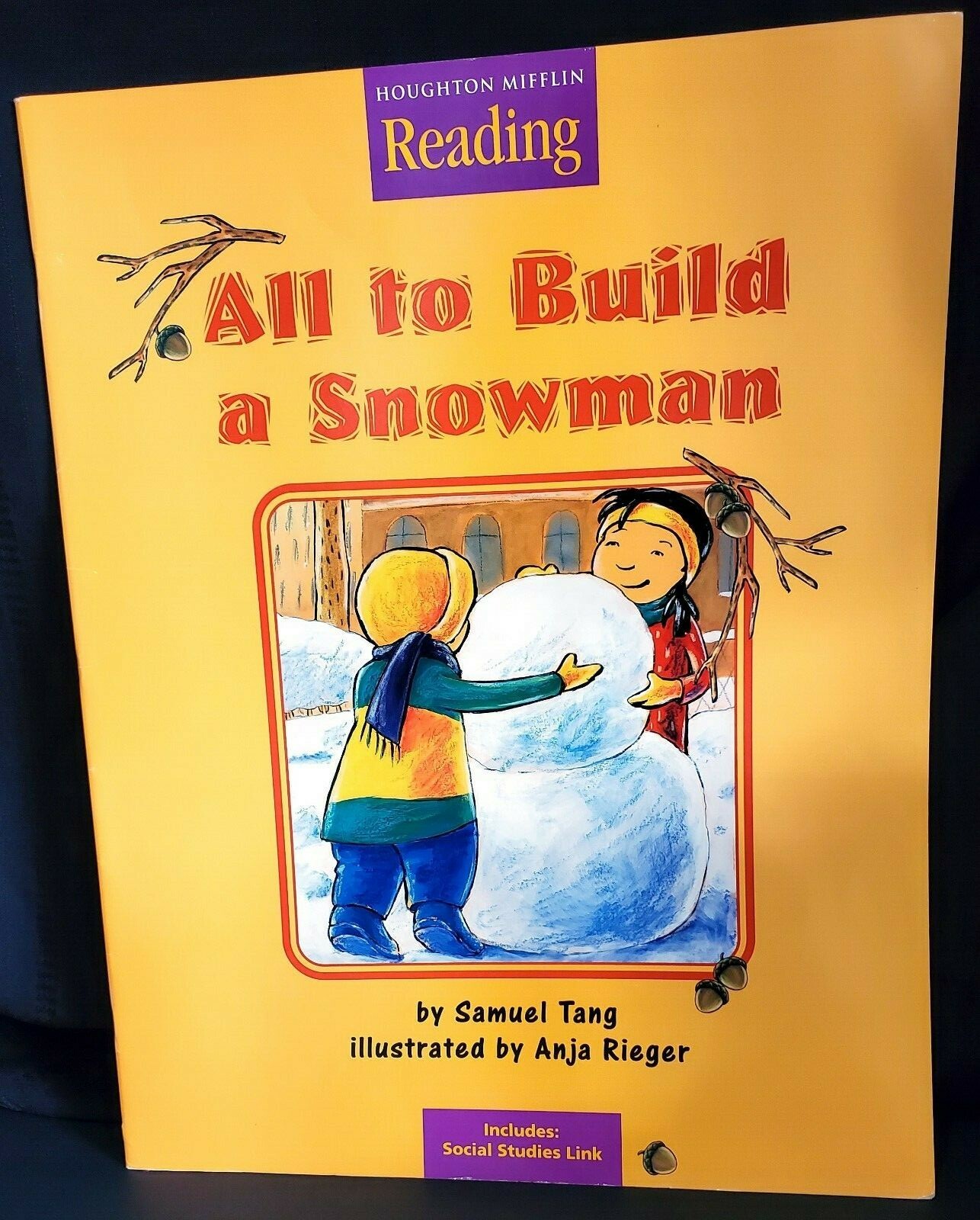 ALL TO BUILD A SNOWMAN Big Book homeschool teacher reading learn Kindergarten K