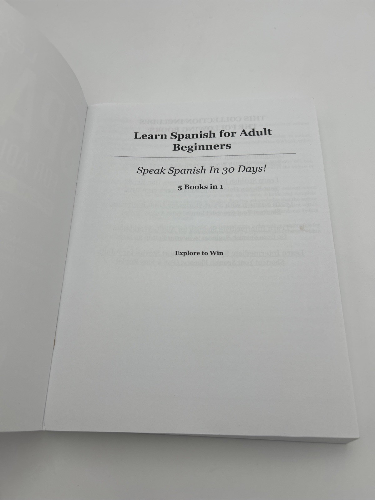 Learn Spanish for Adult Beginners: 5 Books in 1: Speak Spanish in 30 Days!