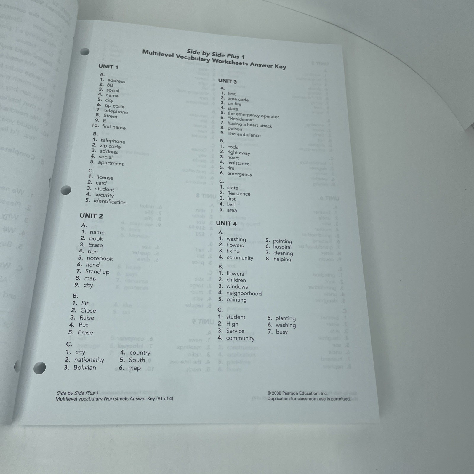 SIDE BY SIDE PLUS MULTILEVEL ACTIVITY ACHIEVEMENT TEST BOO By Steven J. Molinsky