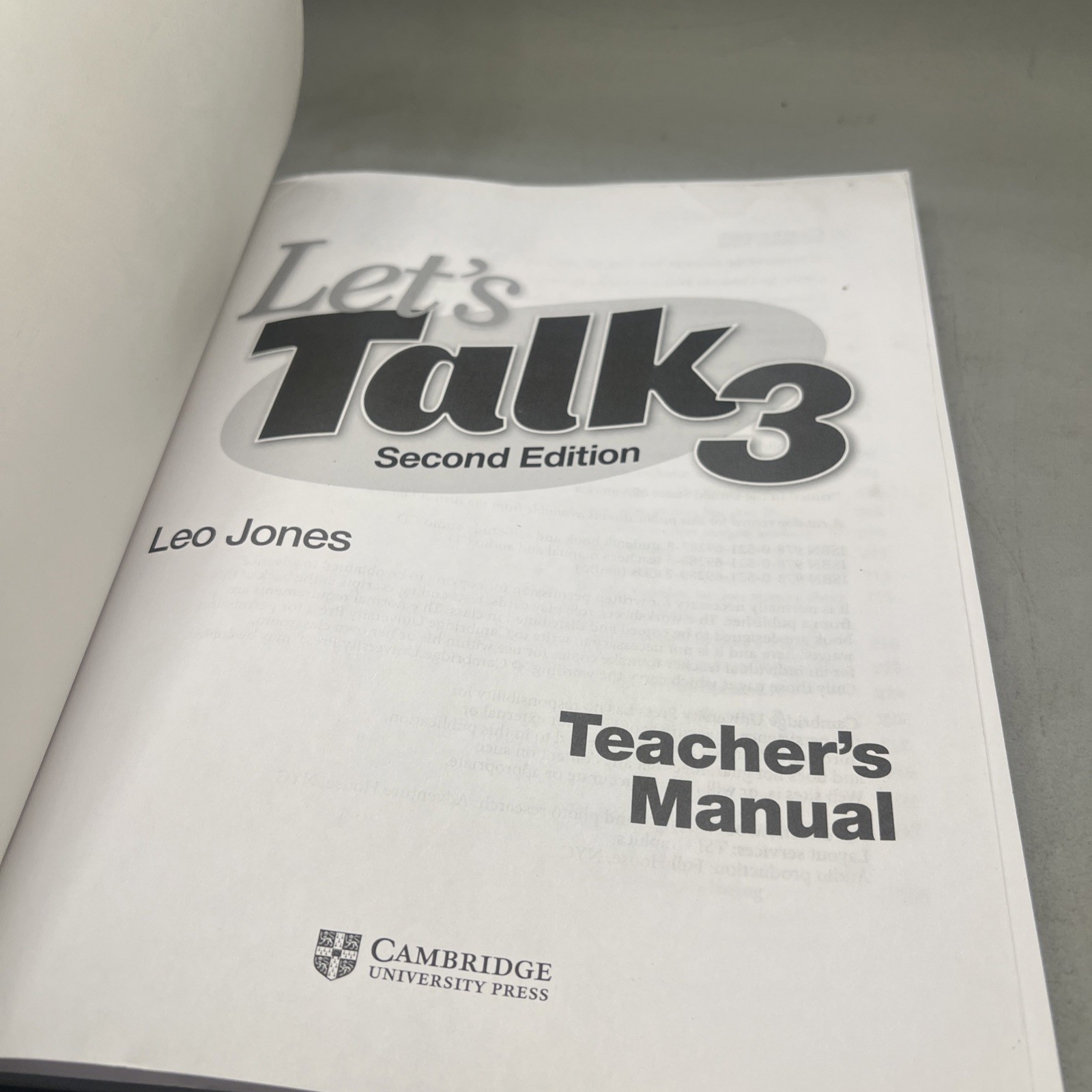 Let’s Talk Second Edition Ser.: Let’s Talk, Level 3 by Leo Jones (2008, Compact