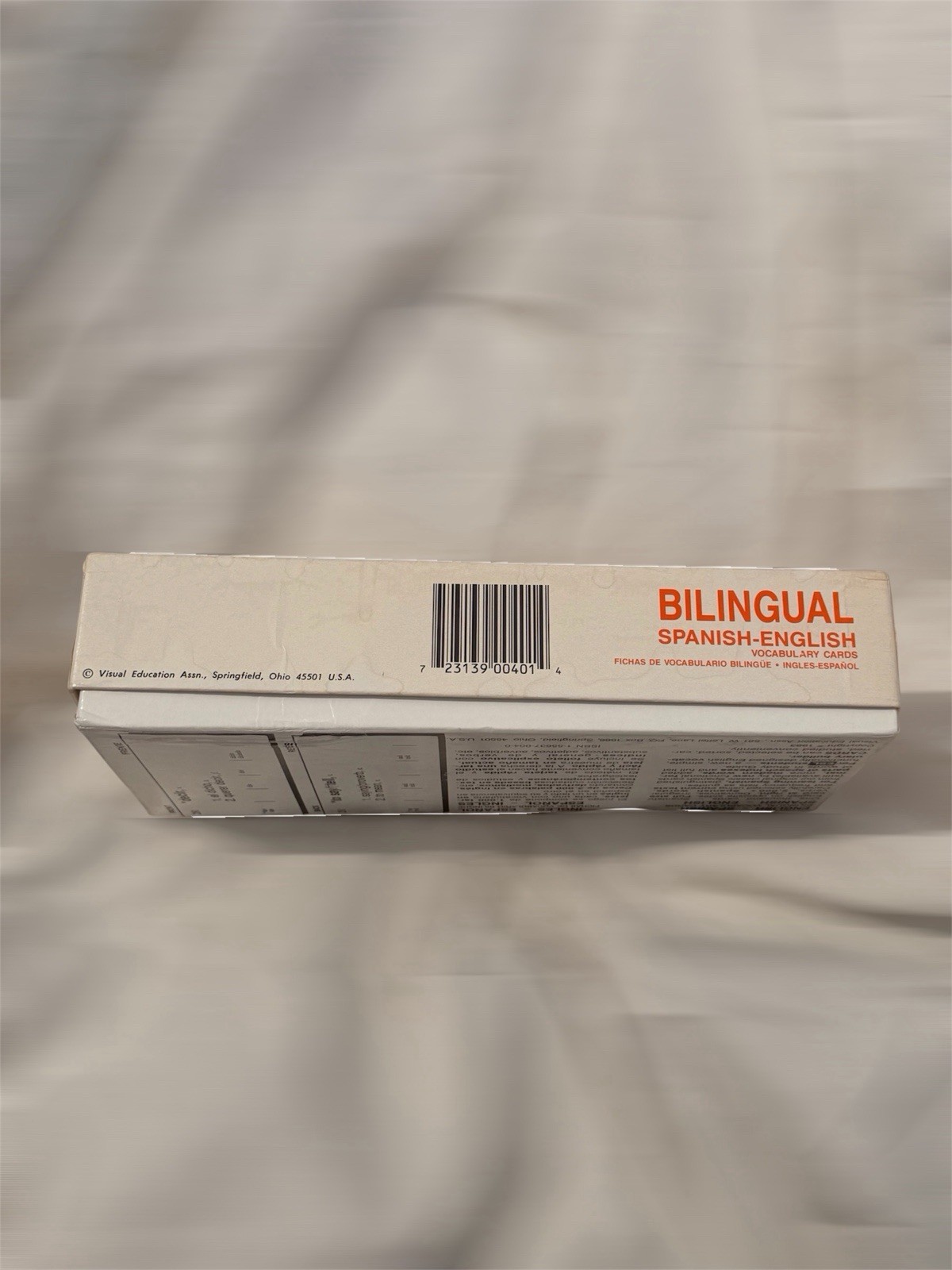 Visual Education Spanish-English Vocabulary Cards Flash Cards Box Set Smith 1983