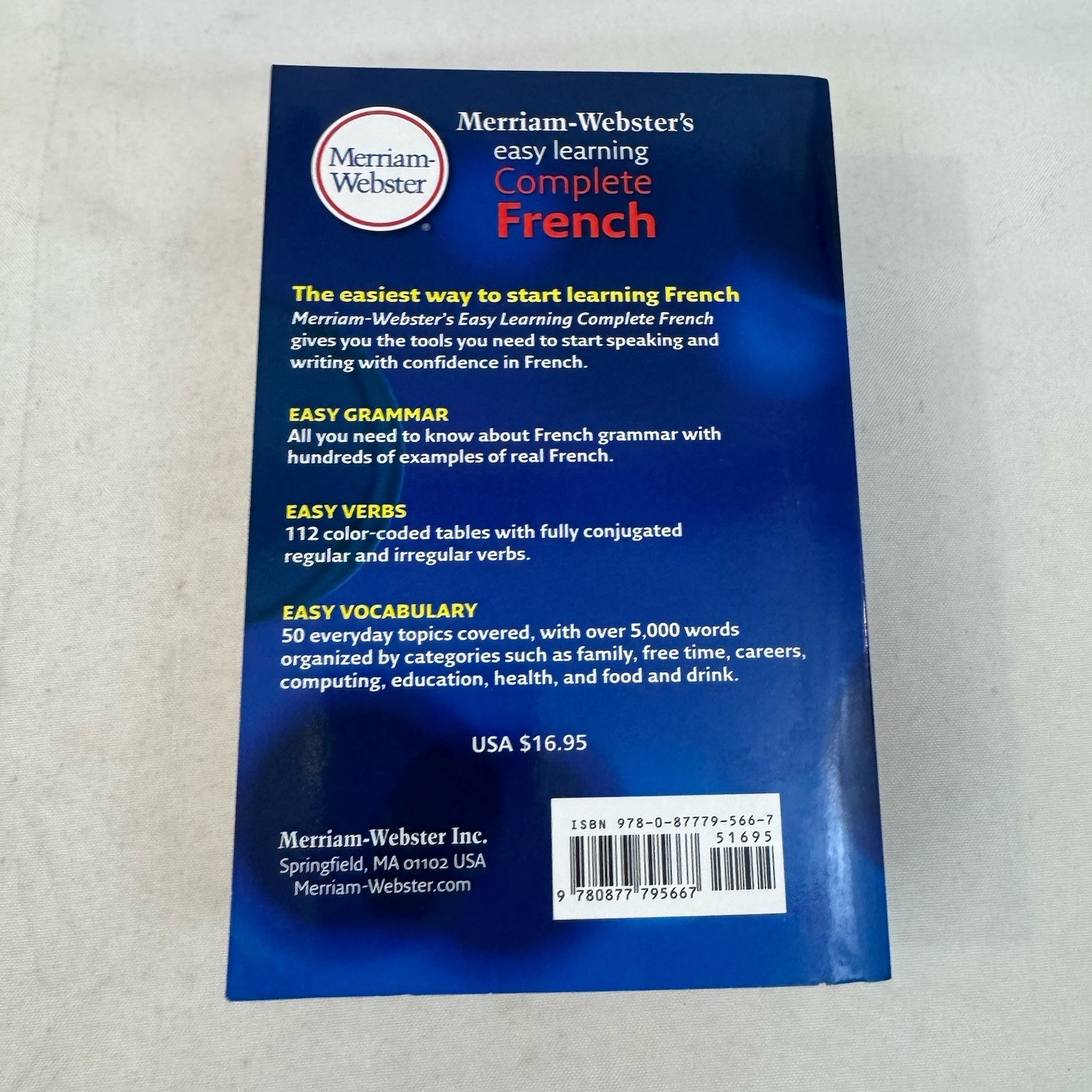 Merriam-Webster Easy Learning Complete French 2011 Collins Grammar Verbs Vocab
